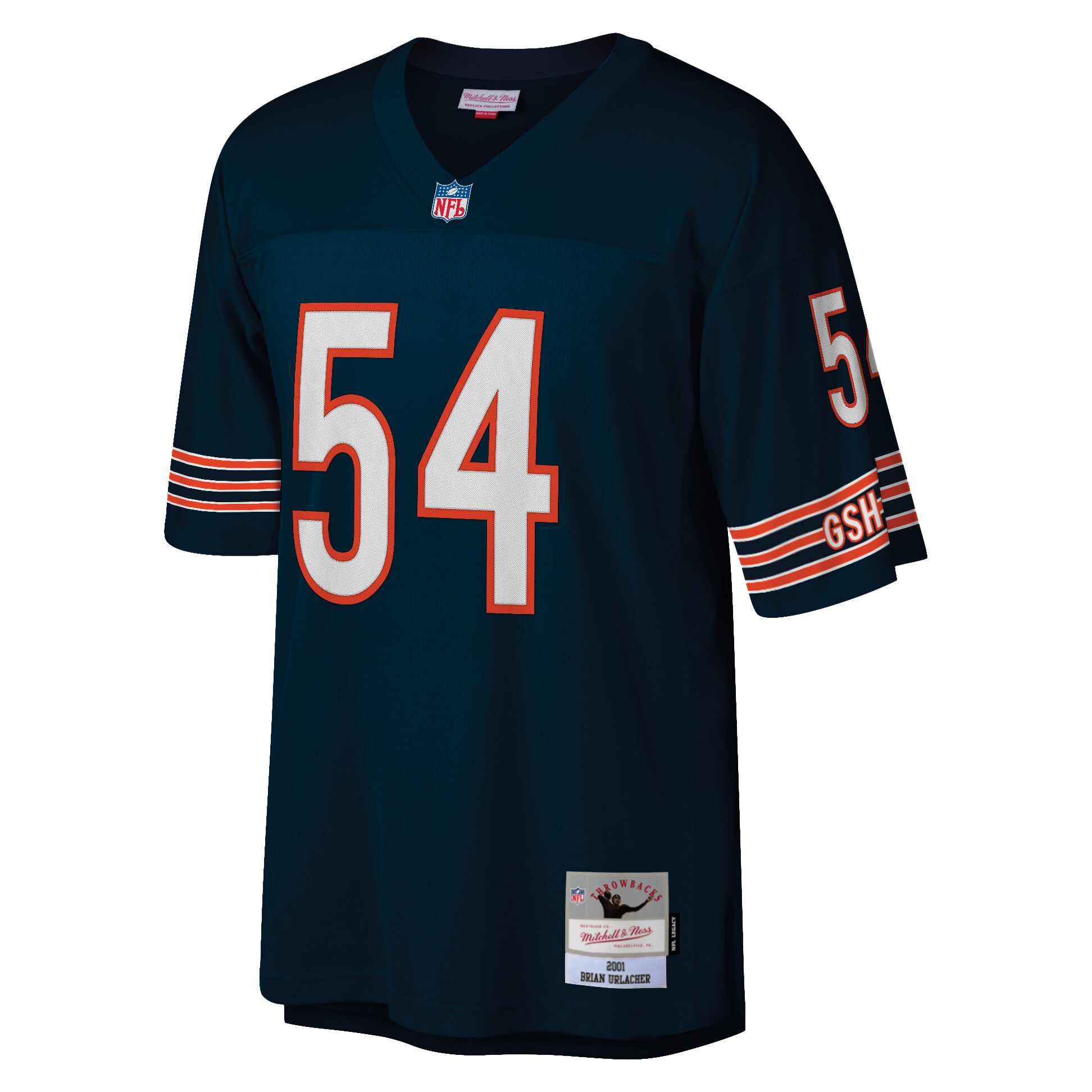 Brian Urlacher Chicago Bears Mitchell & Ness Retired Player Legacy Replica Jersey - Navy - myjerseyhub