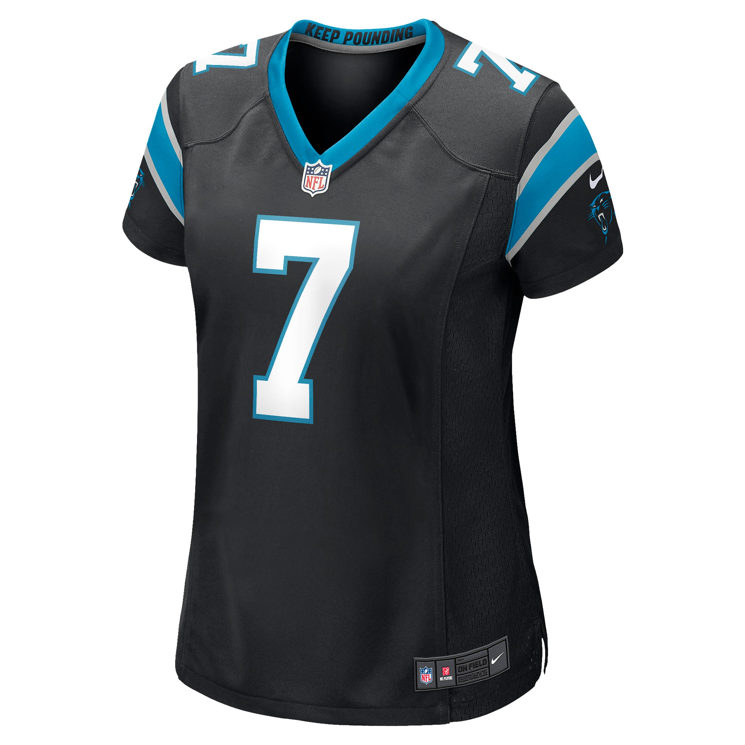 Steve Beuerlein Carolina Panthers Women's Retired Player Jersey - Black - myjerseyhub