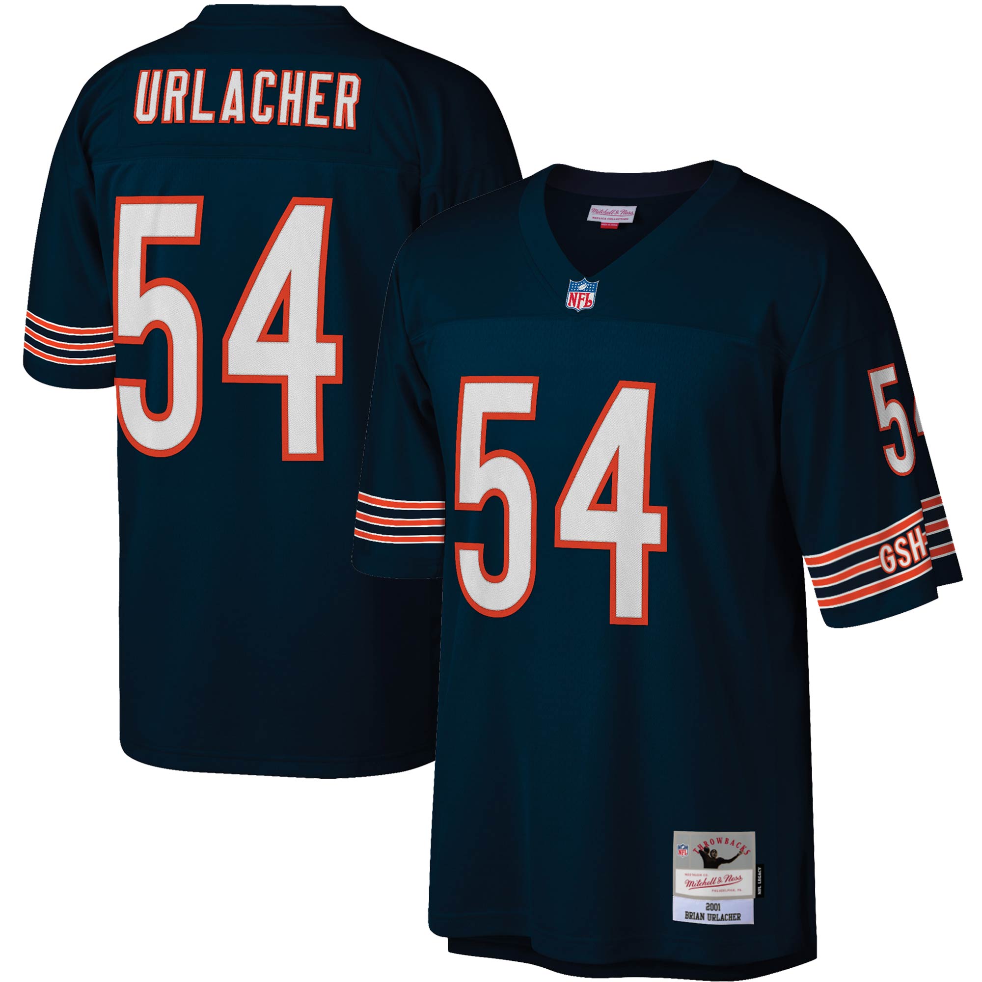 Brian Urlacher Chicago Bears Mitchell & Ness Legacy Replica Jersey - Navy - myjerseyhub