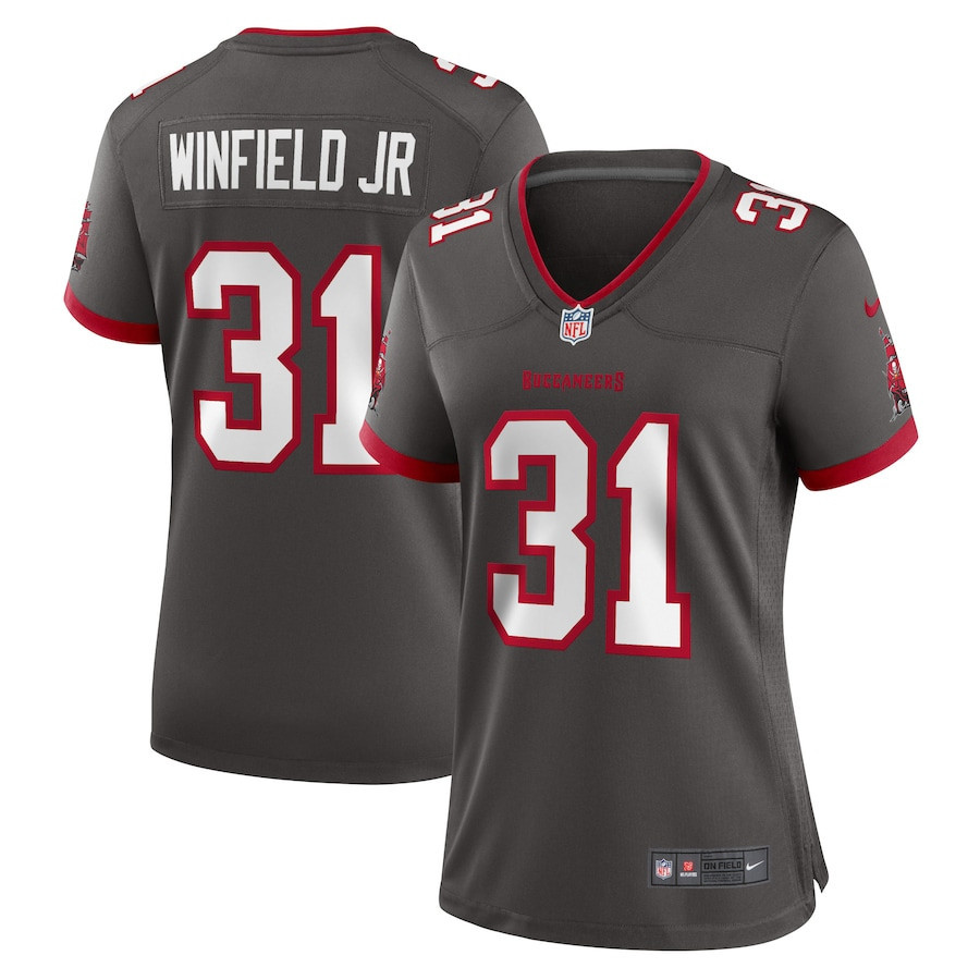 Antoine Winfield Jr. 31 Tampa Bay Buccaneers Women Game Jersey - Pewter - myjerseyhub
