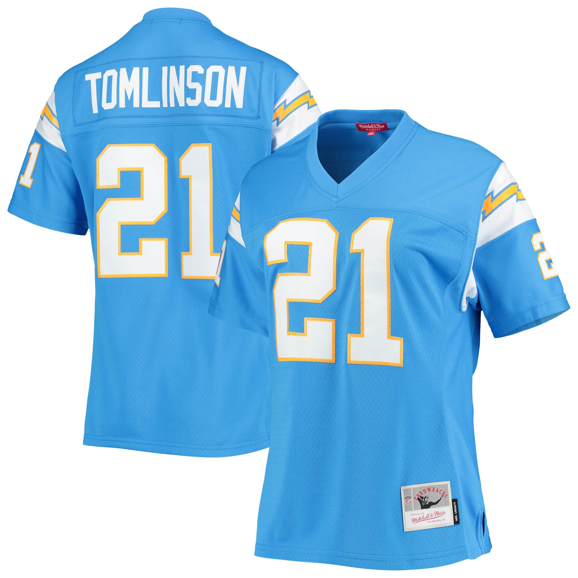 LaDainian Tomlinson Los Angeles Chargers Mitchell & Ness Women's Legacy Replica Player Jersey - Powder Blue - myjerseyhub