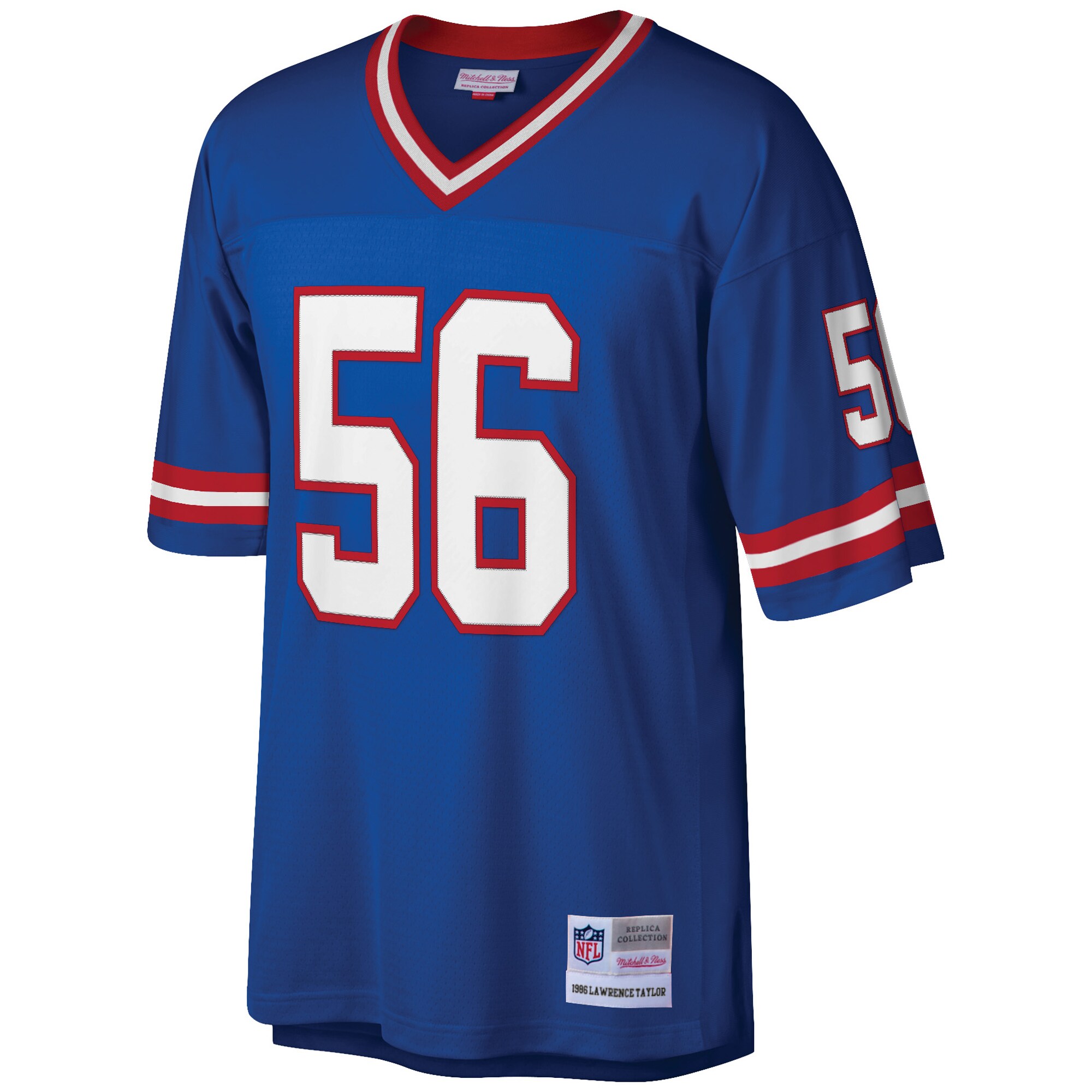 Lawrence Taylor New York Giants Mitchell & Ness Big & Tall 1986 Retired Player Replica Jersey - Royal - myjerseyhub