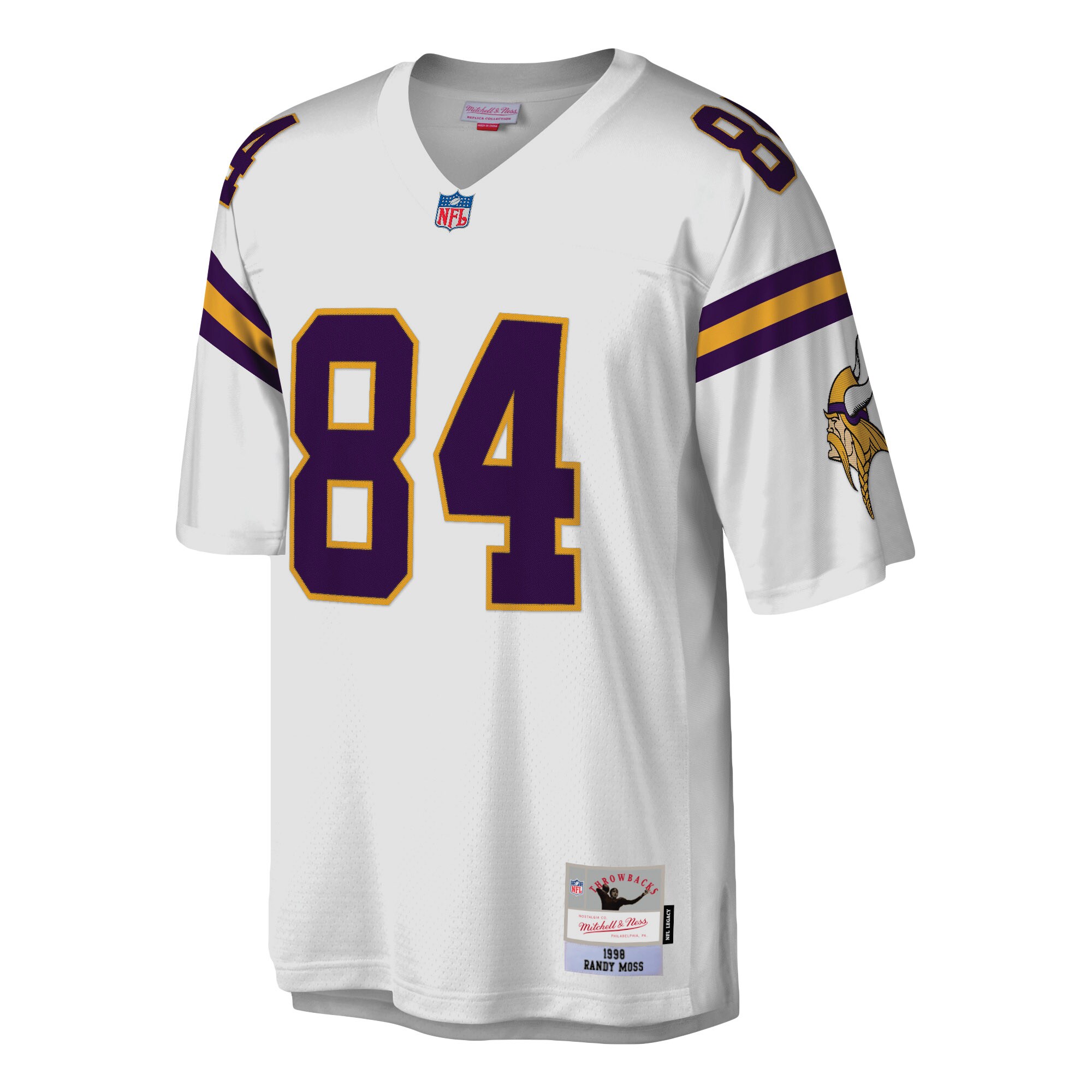 Randy Moss Minnesota Vikings Mitchell & Ness Legacy Replica Jersey - White - myjerseyhub