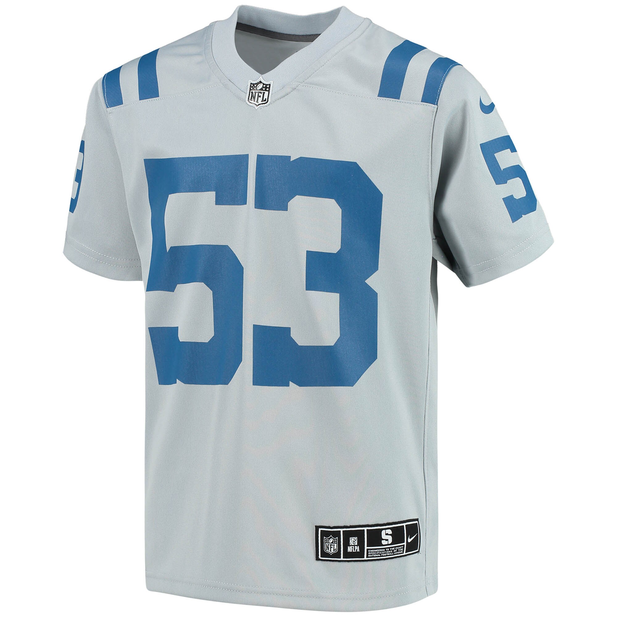 Shaquille Leonard Indianapolis Colts Youth Inverted Team Game Jersey - Gray - myjerseyhub