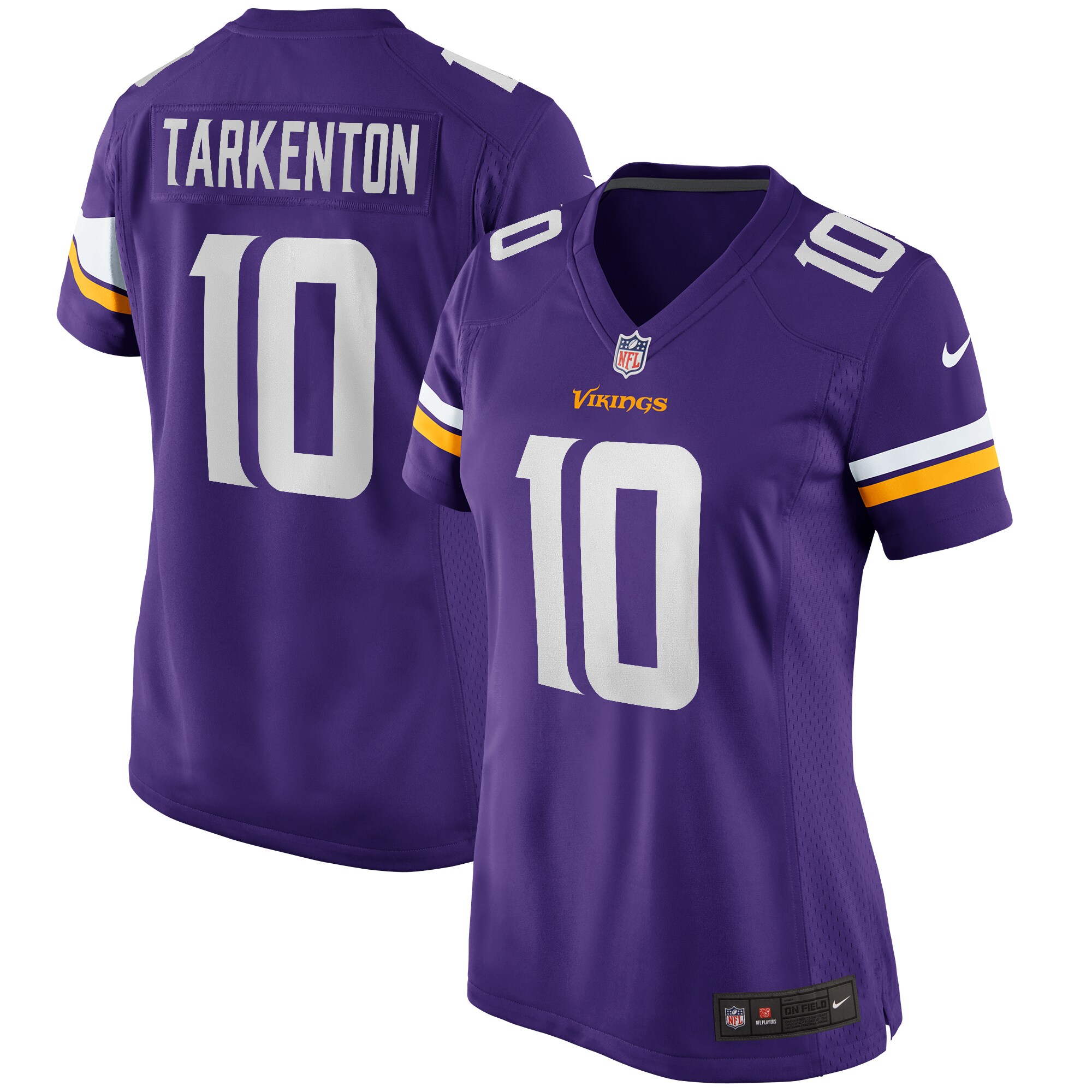 Fran Tarkenton Minnesota Vikings Women's Game Retired Player Jersey - Purple - myjerseyhub