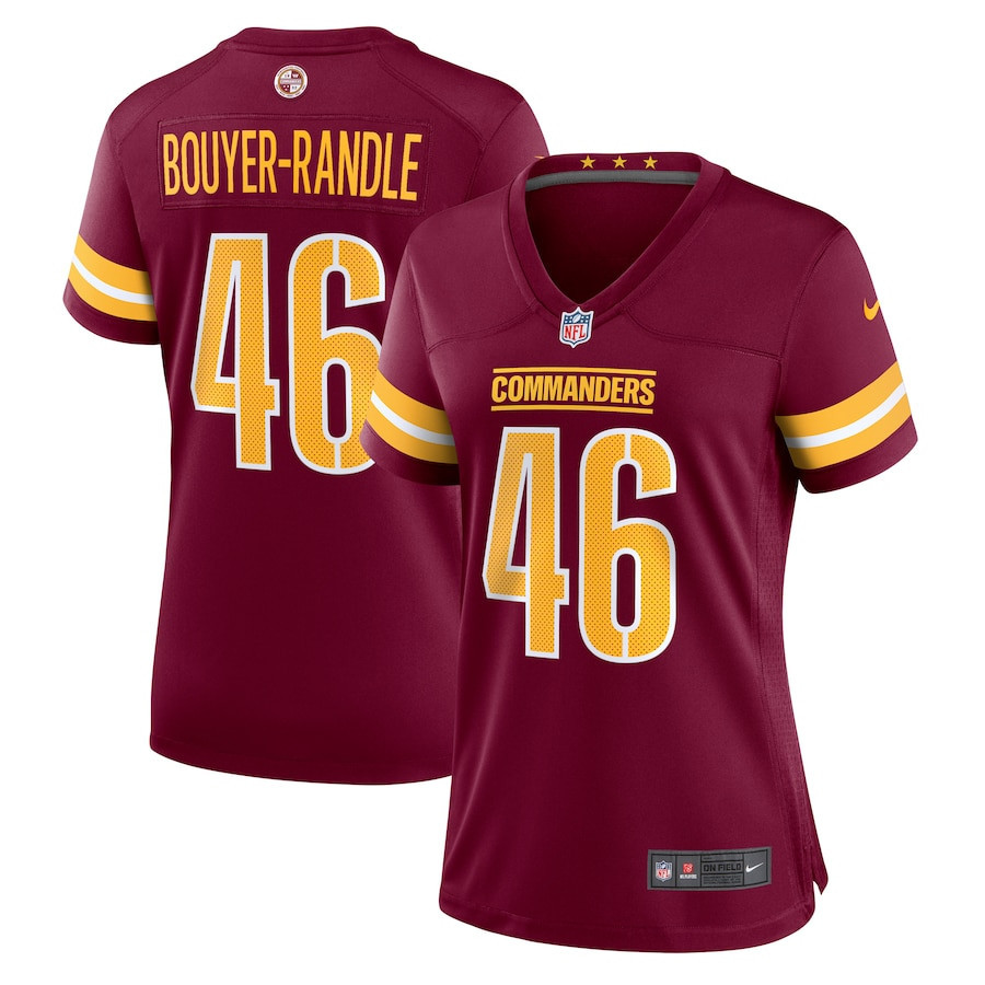 Brandon Bouyer-Randle 46 Washington Commanders Game Women Jersey - Burgundy - myjerseyhub