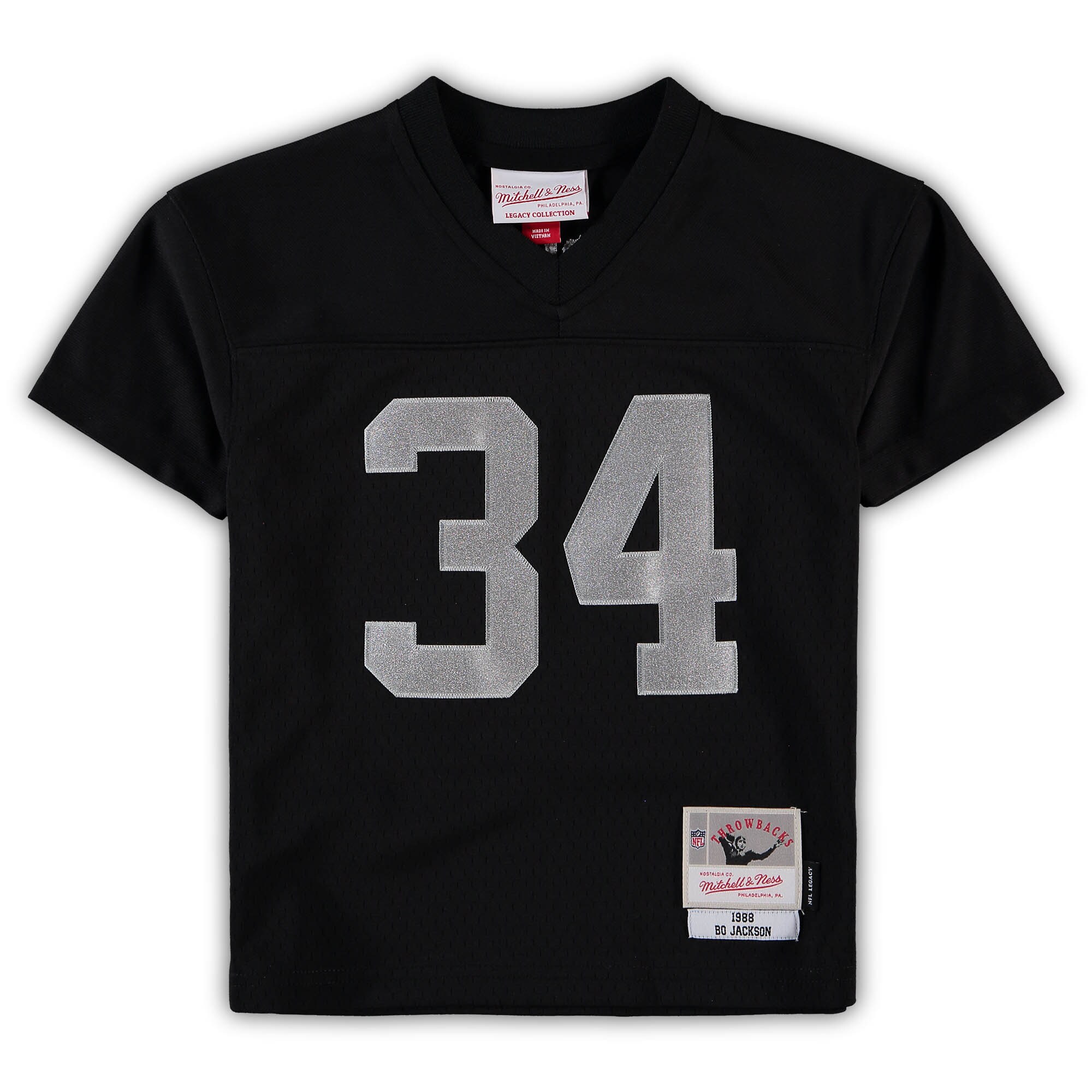 Bo Jackson Las Vegas Raiders Mitchell & Ness Preschool 1988 Retired Player Legacy Jersey - Black - myjerseyhub