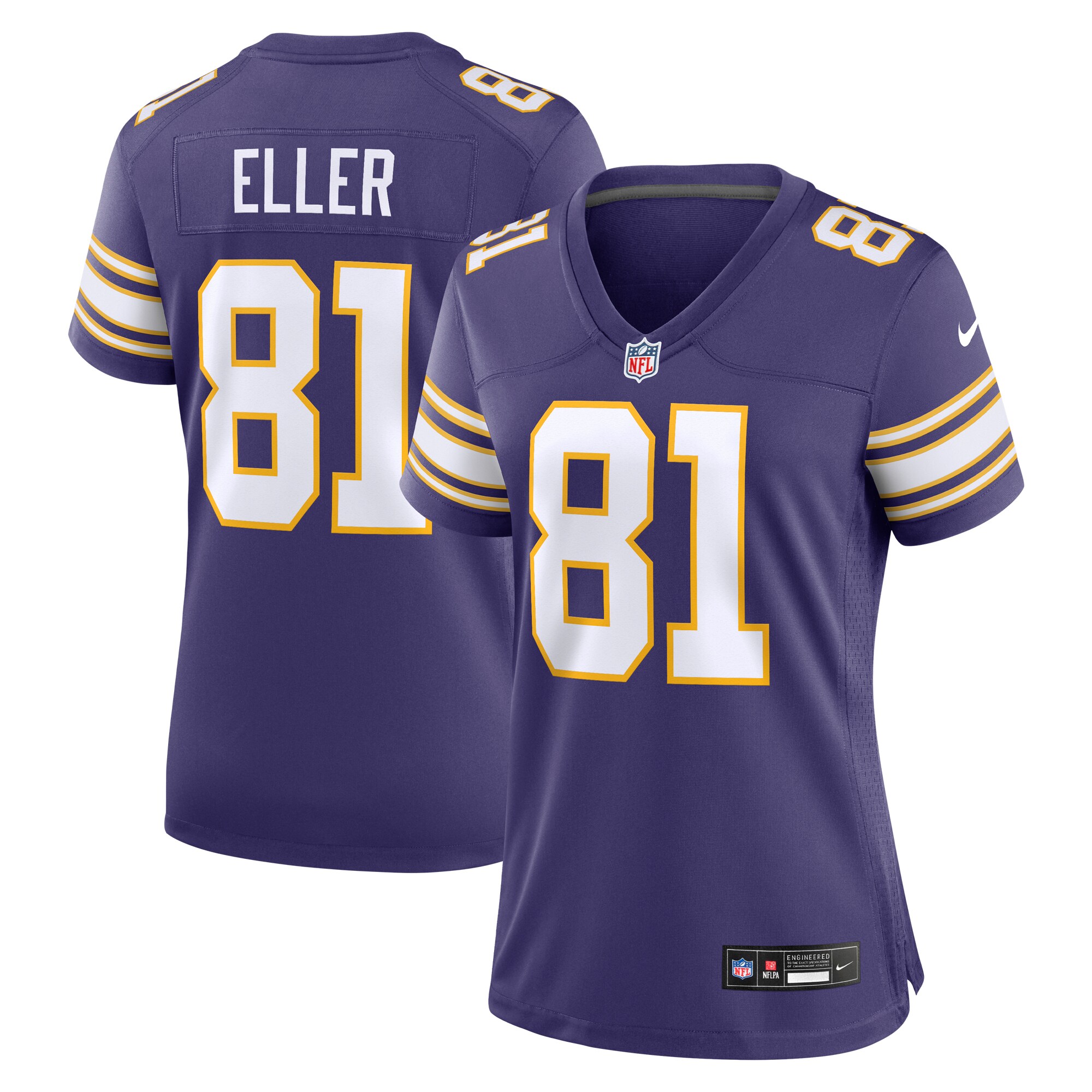 Carl Eller Minnesota Vikings Women's Classic Retired Player Jersey - Purple - myjerseyhub