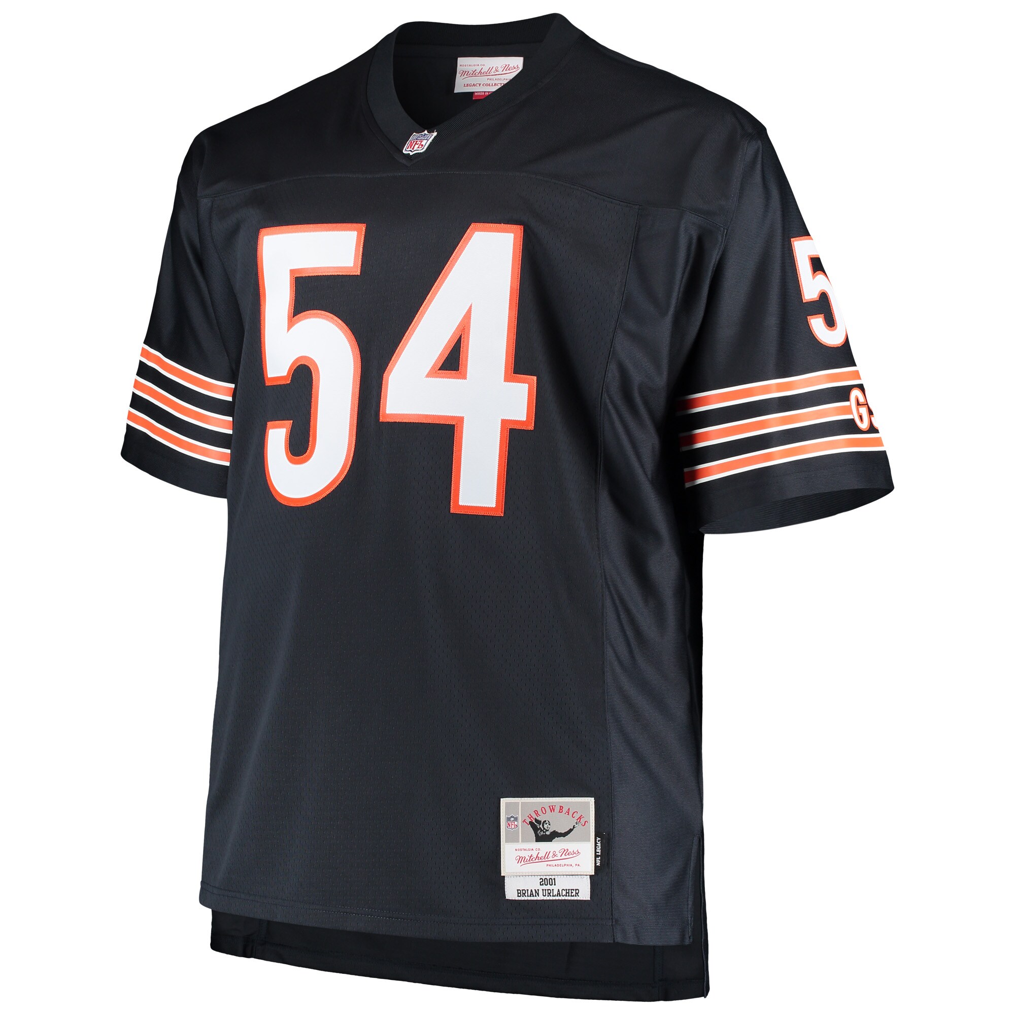 Brian Urlacher Chicago Bears Mitchell & Ness Big & Tall 2001 Retired Player Replica Jersey - Navy - myjerseyhub