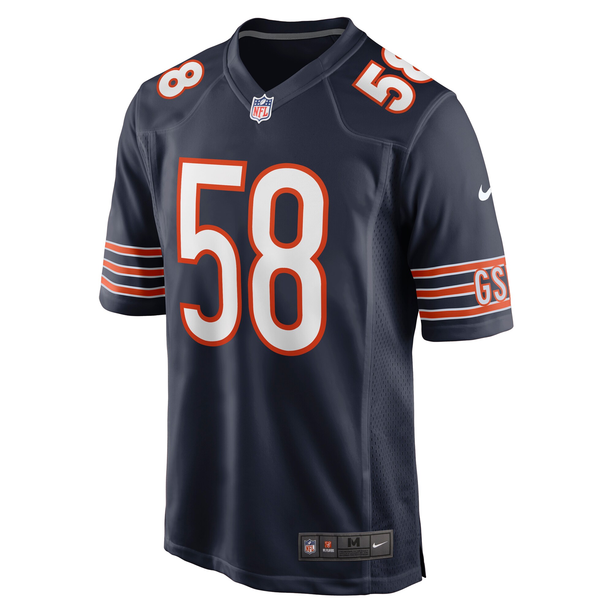 Darnell Wright Chicago Bears 2023 NFL Draft First Round Pick Game Jersey - Navy - myjerseyhub