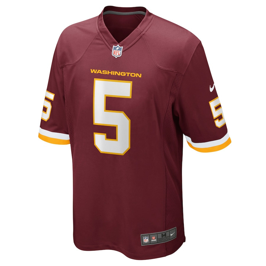 Tress Way 5 Washington Commanders Football Team Men Game Jersey - Burgundy - myjerseyhub