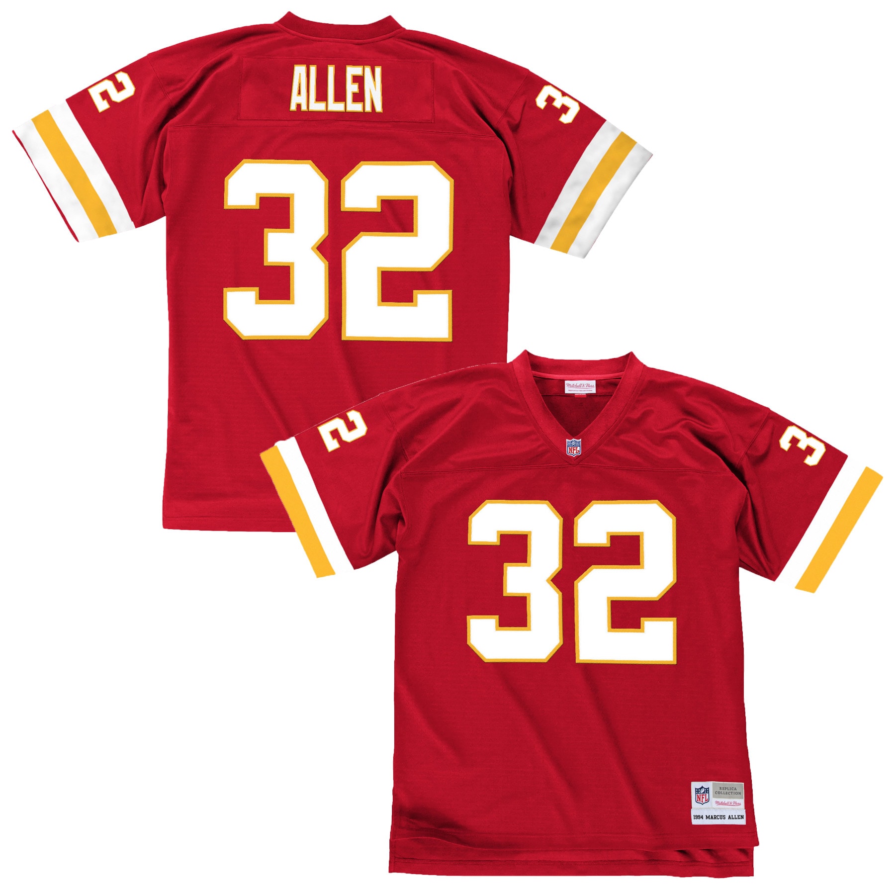 Marcus Allen Kansas City Chiefs Mitchell & Ness 1994 Retired Player Legacy Replica Jersey - Red - myjerseyhub