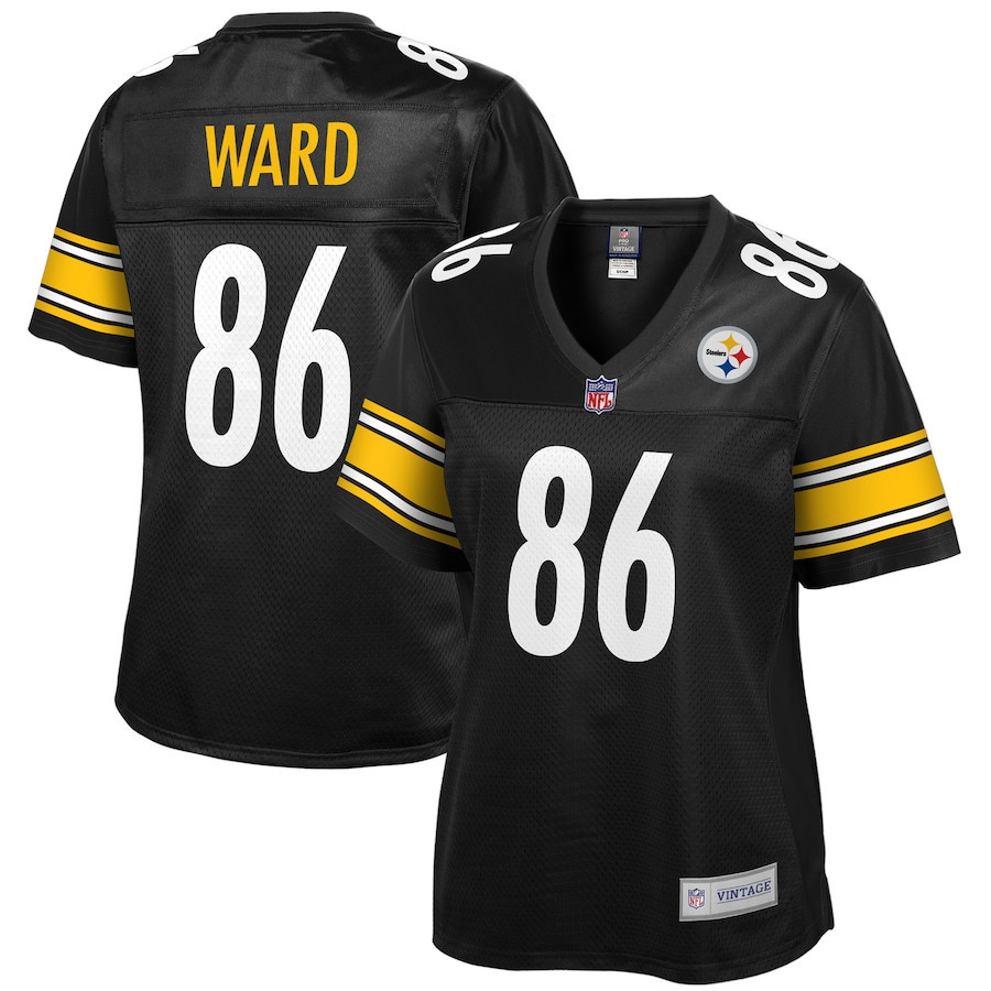 Hines Ward 86 Pittsburgh Steelers Pro Line Women Retired Jersey - Black - myjerseyhub