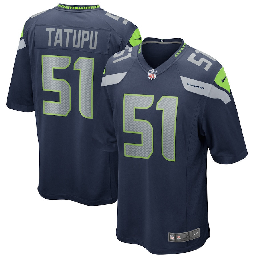 Lofa Tatupu 51 Seattle Seahawks Men Game Retired Jersey - College Navy - myjerseyhub