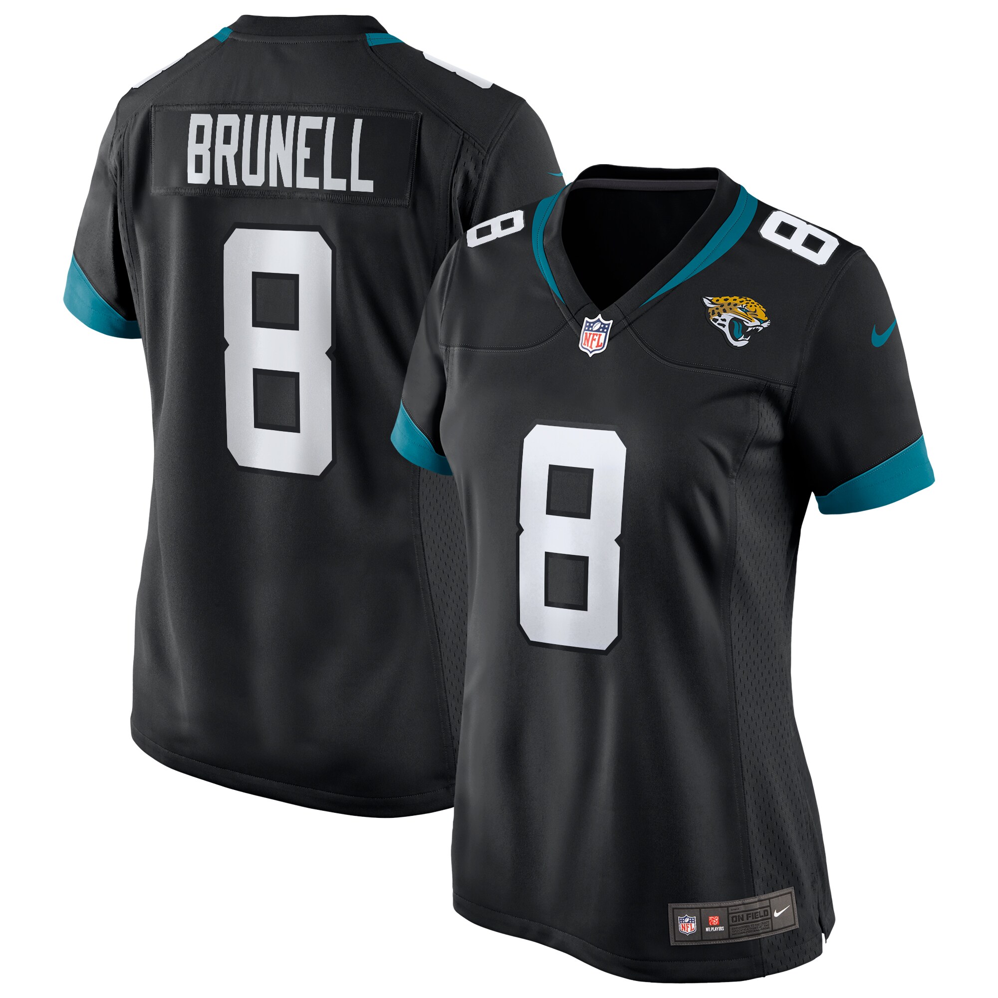 Mark Brunell Jacksonville Jaguars Women's Game Retired Player Jersey - Black - myjerseyhub