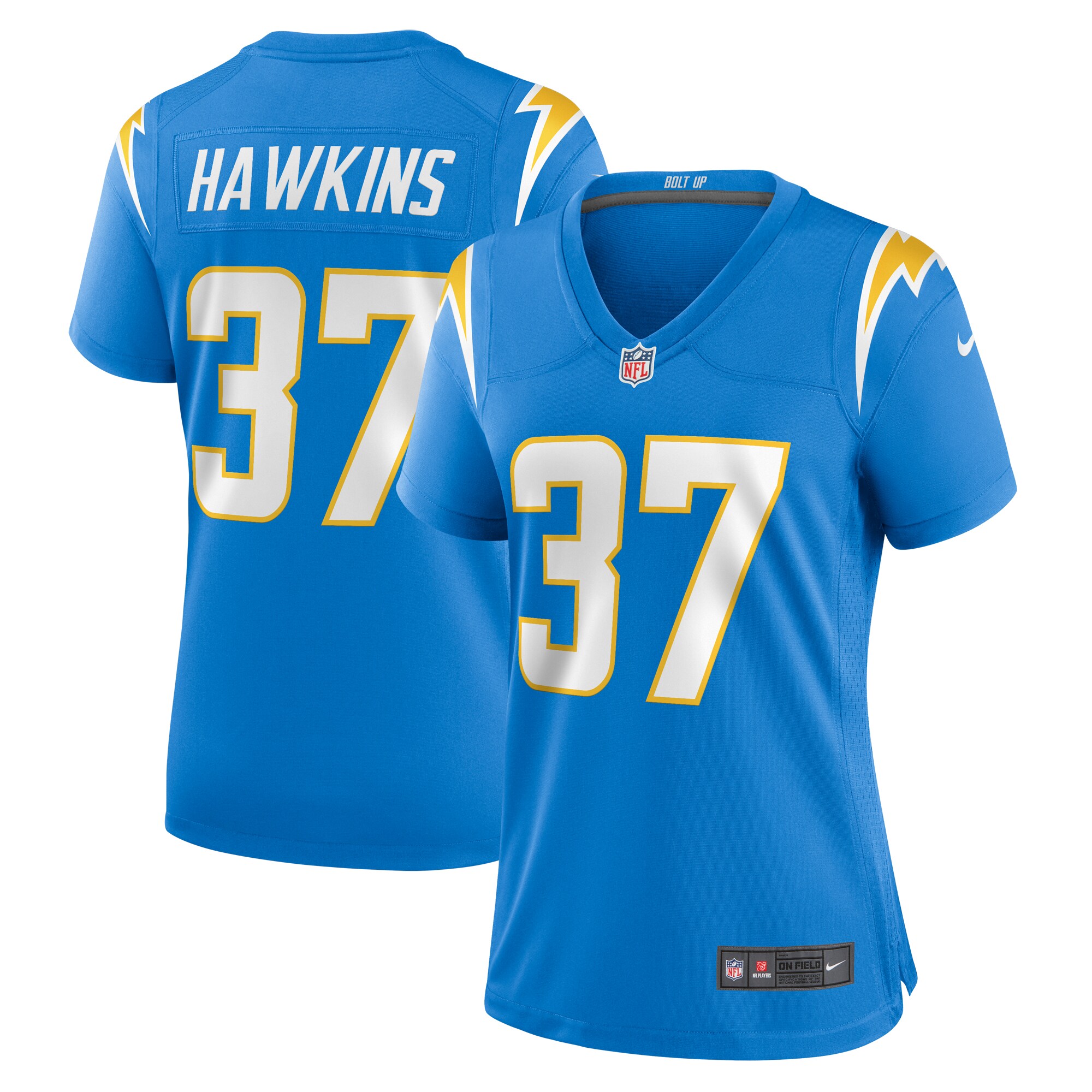 Jaylinn Hawkins Los Angeles Chargers Women's Game Jersey - Powder Blue - myjerseyhub