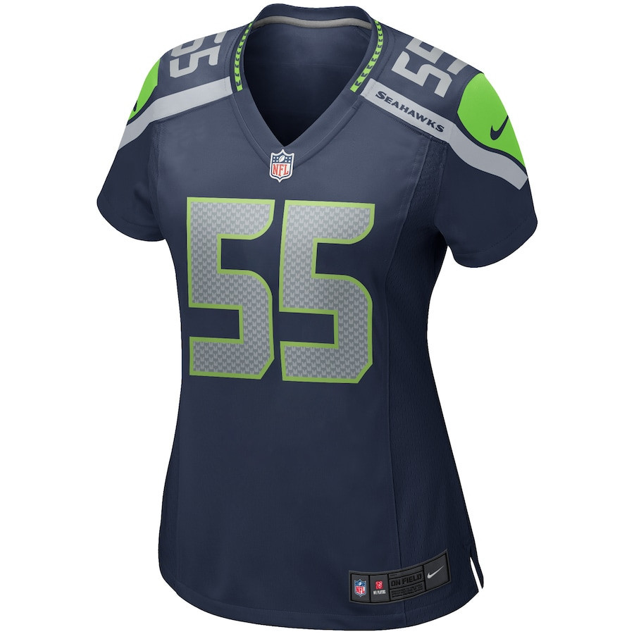 Brian Bosworth 55 Seattle Seahawks Women Game Retired Jersey - College Navy - myjerseyhub