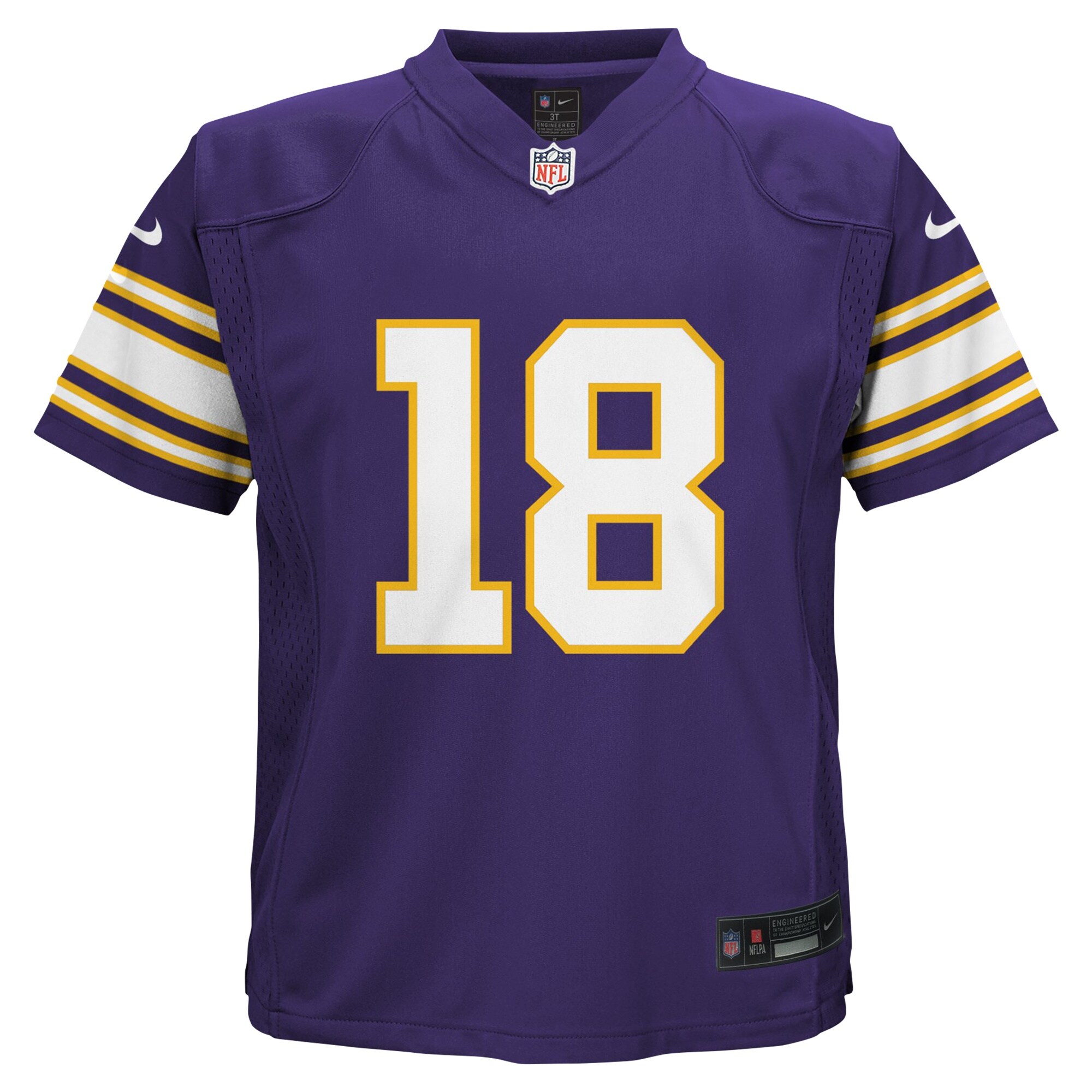 Justin Jefferson Minnesota Vikings Preschool Alternate Game Jersey - Purple - myjerseyhub