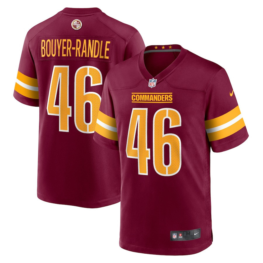 Brandon Bouyer-Randle 46 Washington Commanders Game Men Jersey - Burgundy - myjerseyhub