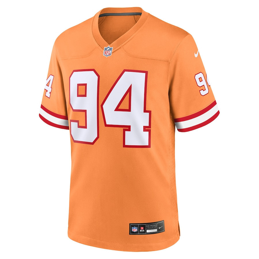 Calijah Kancey 94 Tampa Bay Buccaneers Men Alternate Team Game Jersey - Orange - myjerseyhub