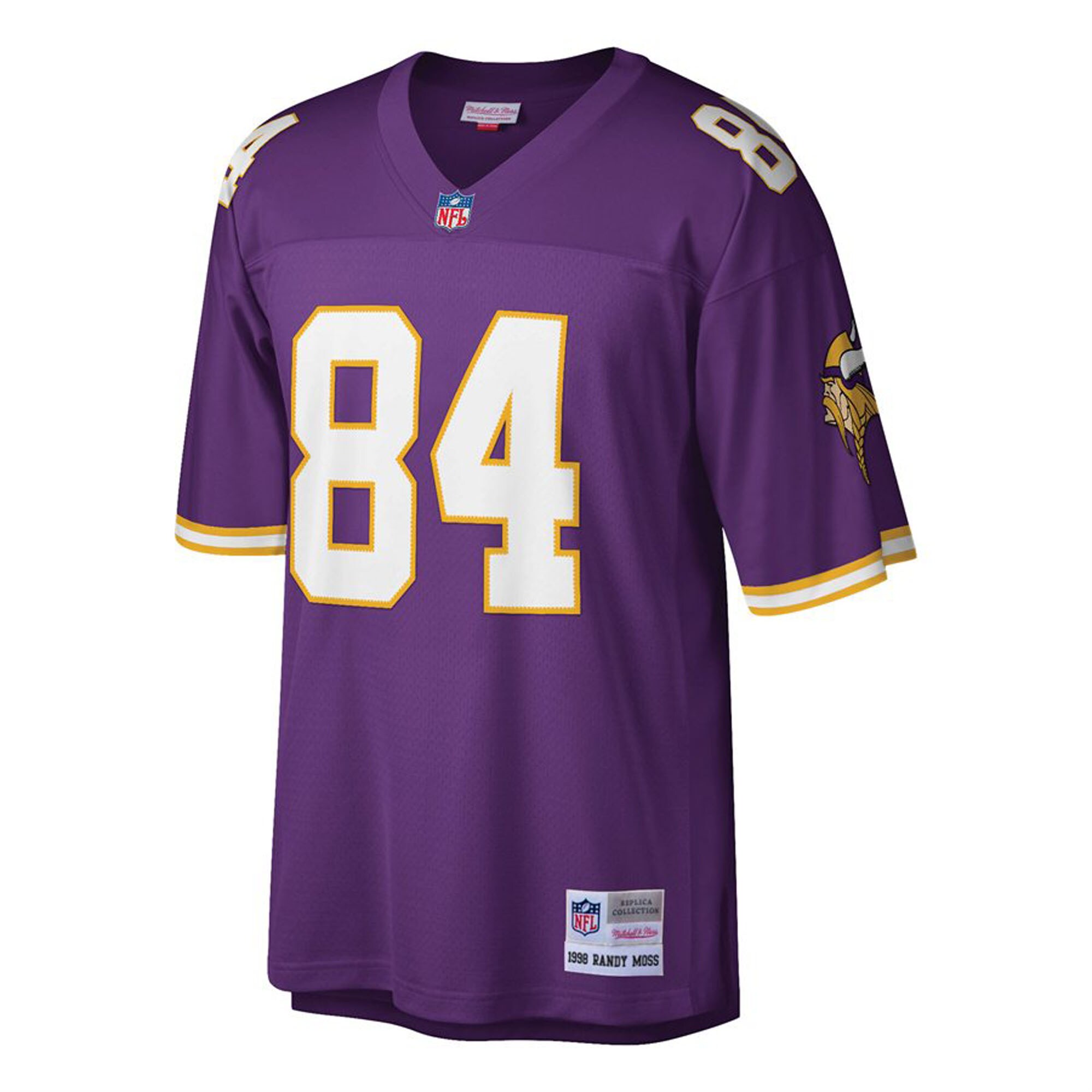 Randy Moss Minnesota Vikings Mitchell & Ness Big & Tall 1998 Retired Player Replica Jersey - Purple - myjerseyhub