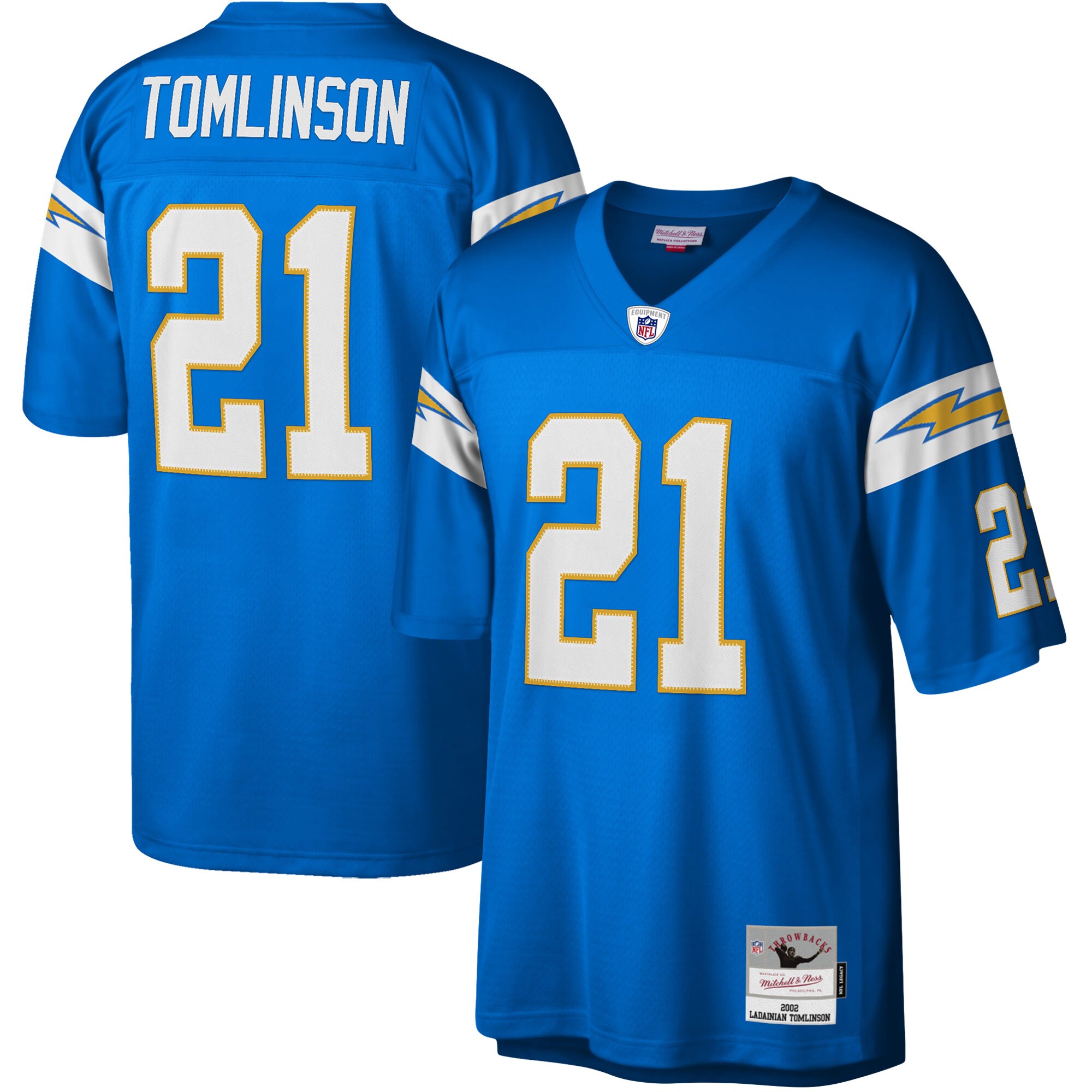 LaDainian Tomlinson Los Angeles Chargers Mitchell & Ness Legacy Replica Jersey - Powder Blue - myjerseyhub