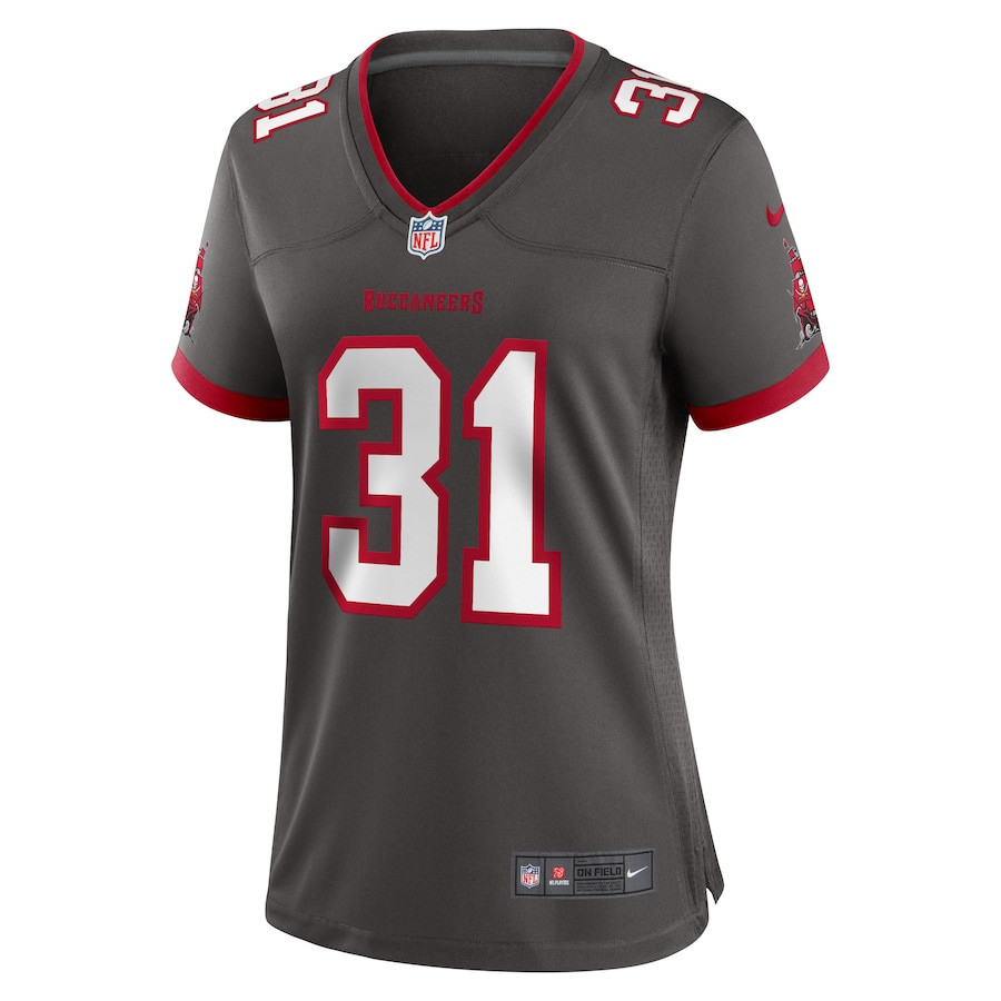 Antoine Winfield Jr. 31 Tampa Bay Buccaneers Women Game Jersey - Pewter - myjerseyhub