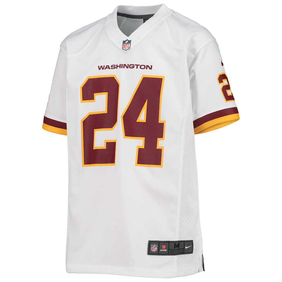 Antonio Gibson 24 Washington Commanders Football Team Game YOUTH Jersey - White - myjerseyhub
