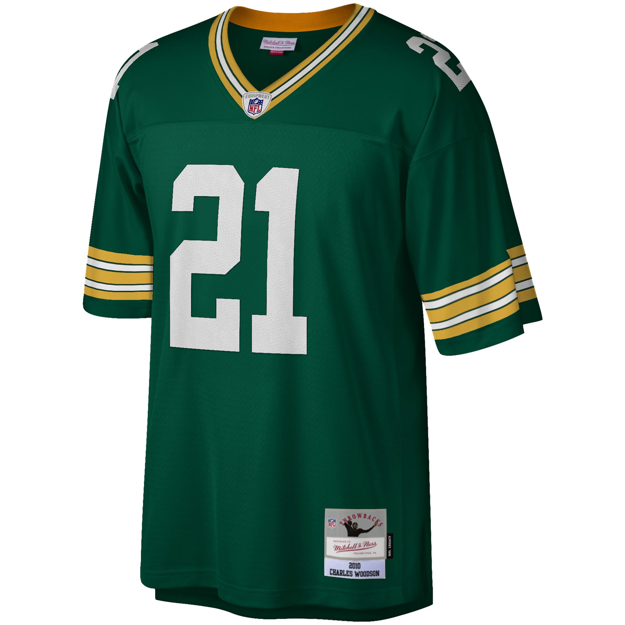 Charles Woodson Green Bay Packers Mitchell & Ness Legacy Replica Jersey - Green - myjerseyhub
