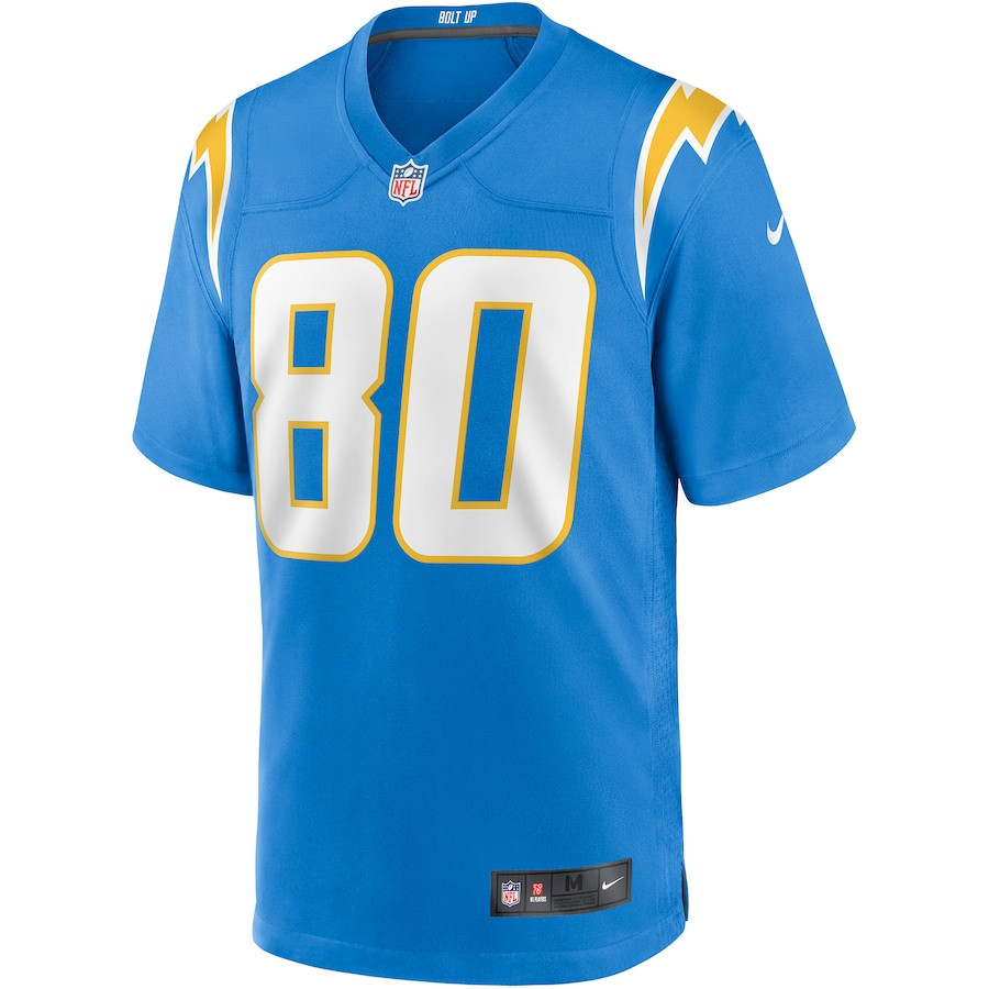 Kellen Winslow 80 Los Angeles Chargers Men Game Retired Jersey - Powder Blue - myjerseyhub