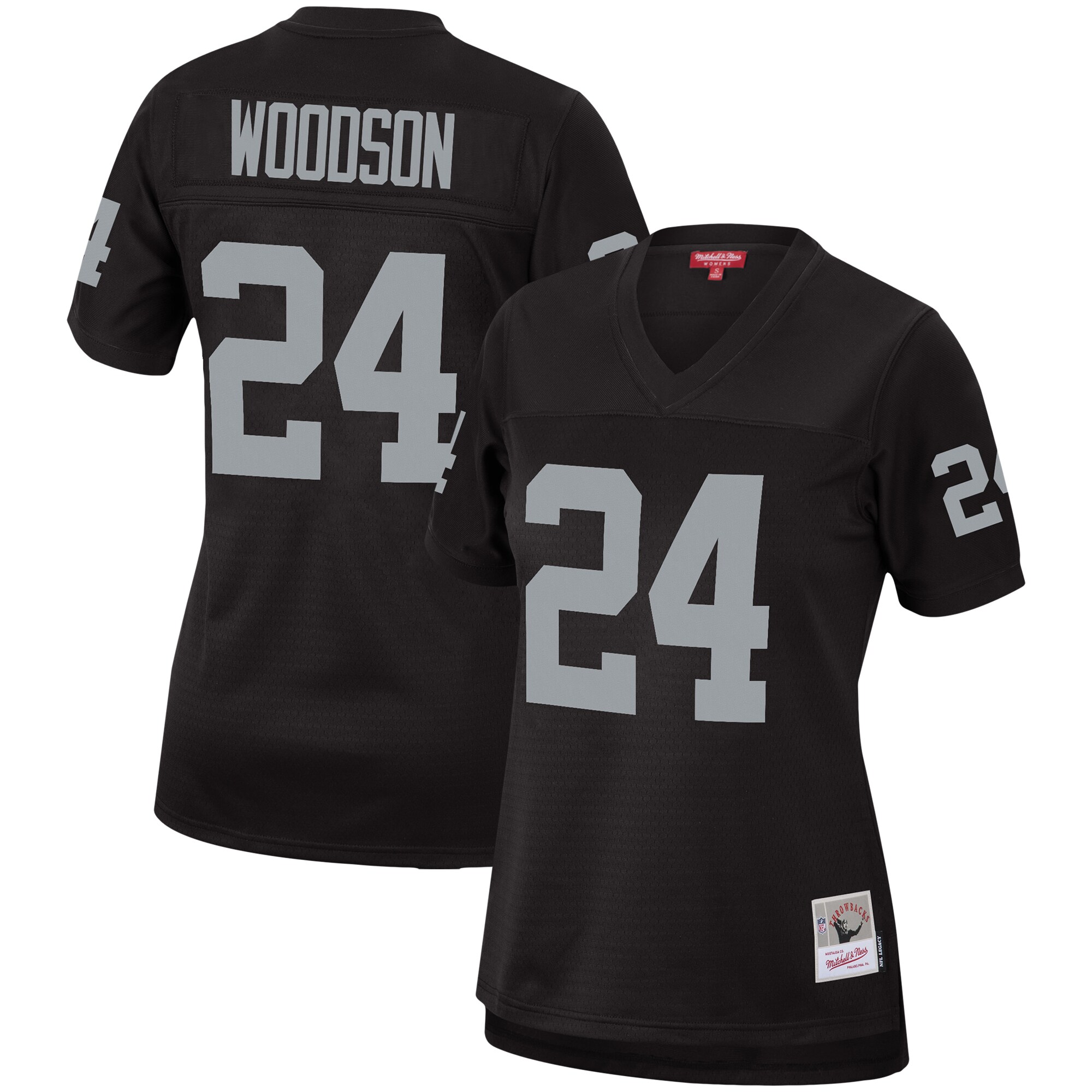 Charles Woodson Las Vegas Raiders Mitchell & Ness Women's Legacy Replica Team Jersey - Black - myjerseyhub