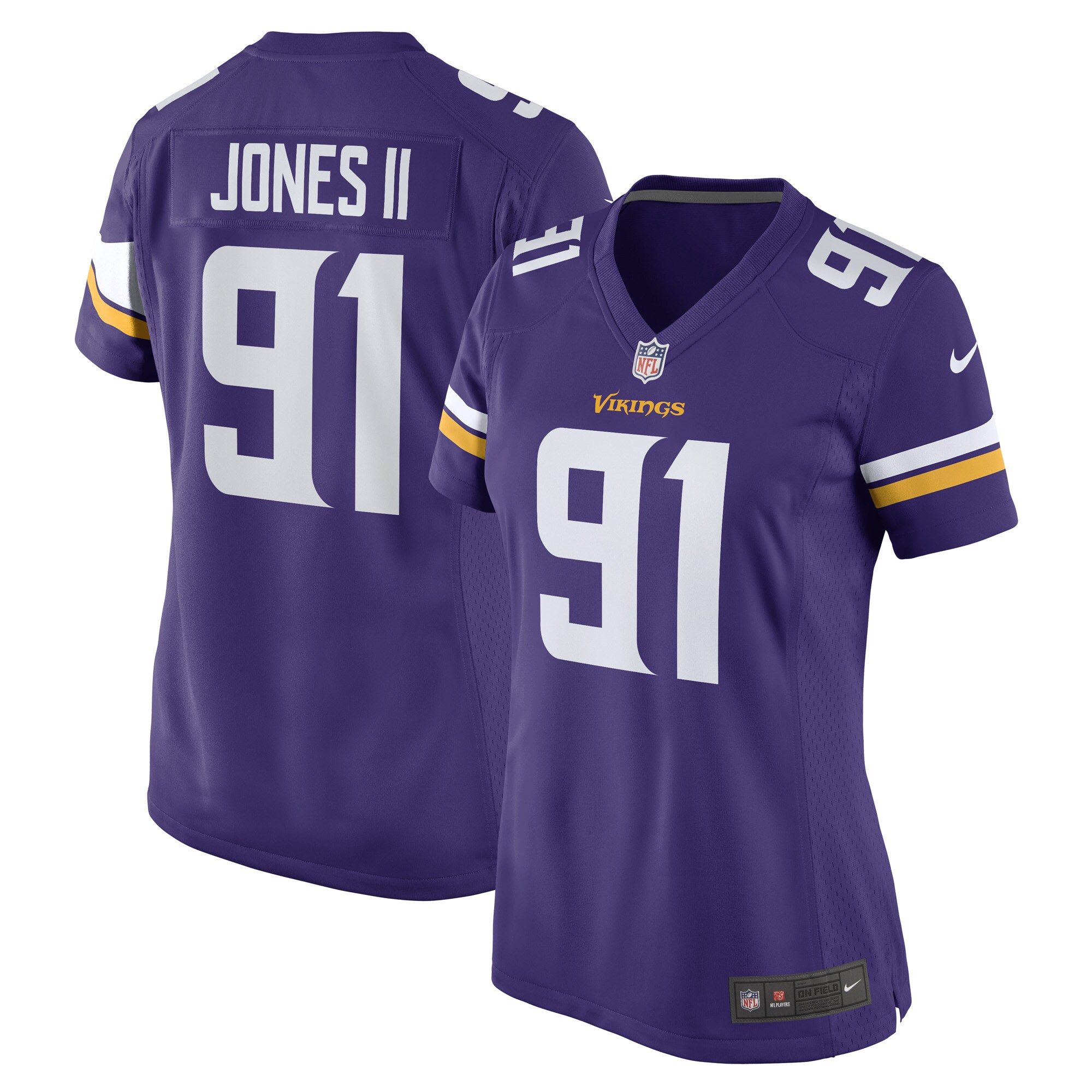 Patrick Jones II Minnesota Vikings Women's Game Player Jersey - Purple - myjerseyhub