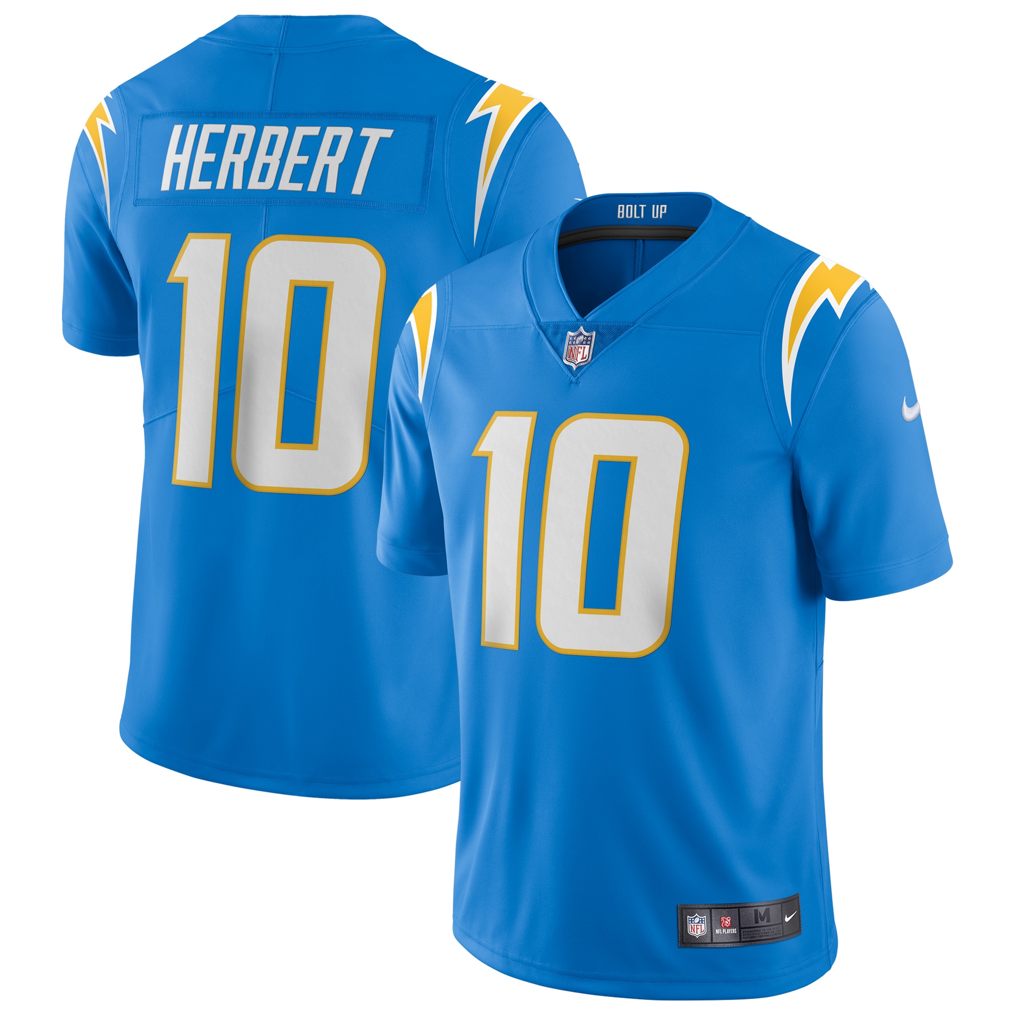 Justin Herbert Los Angeles Chargers Vapor Limited Jersey - Powder Blue - myjerseyhub