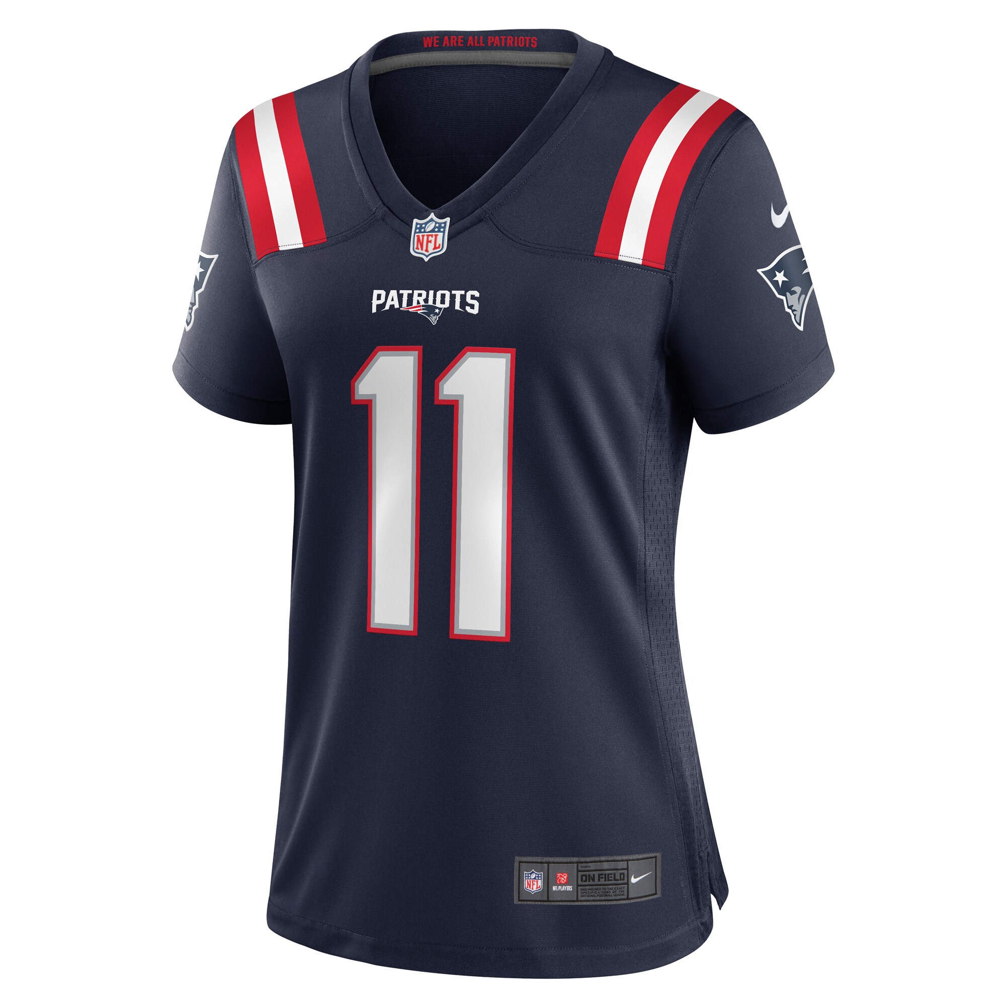 Tyquan Thornton New England Patriots Women's Game Player Jersey - Navy - myjerseyhub