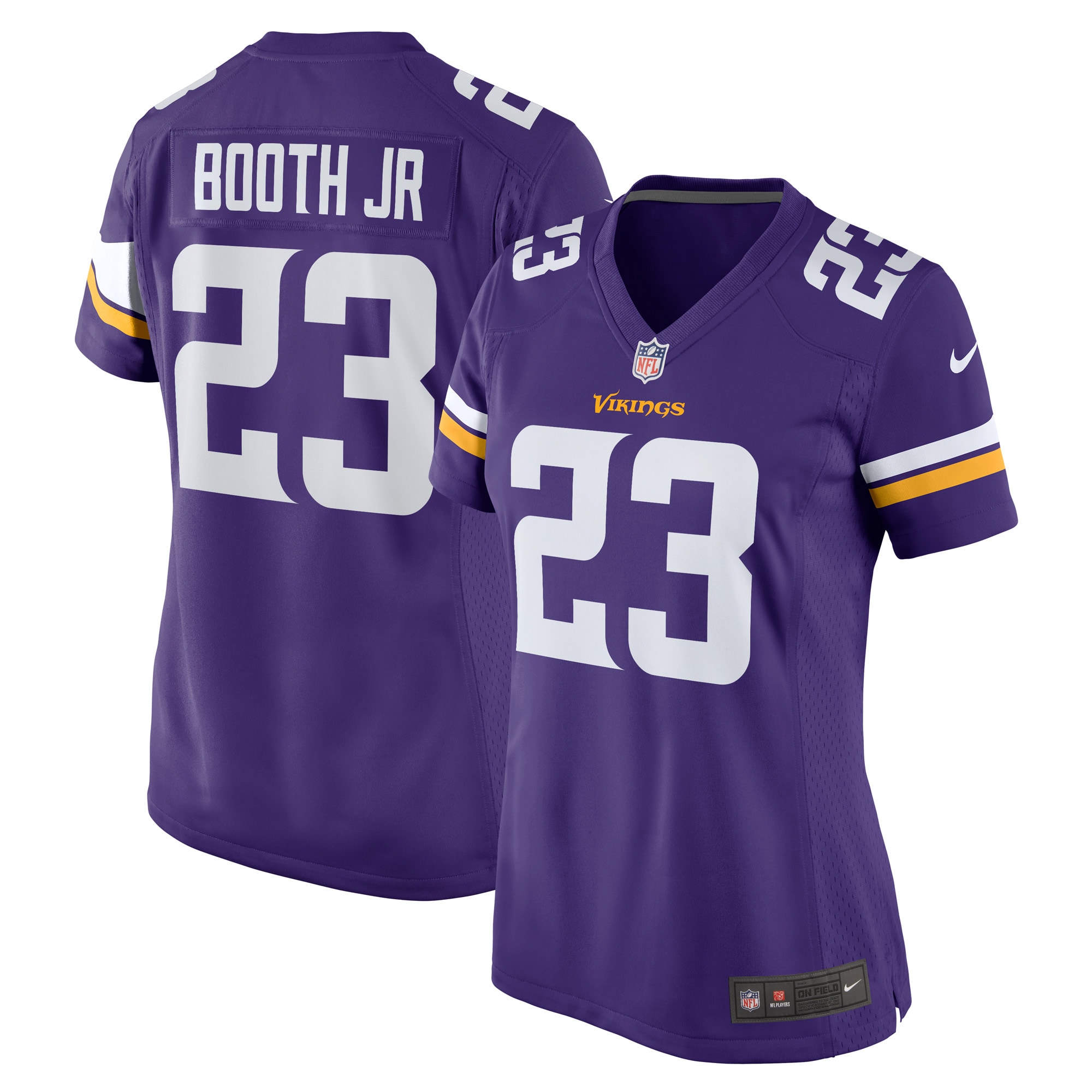 Andrew Booth Jr. Minnesota Vikings Women's Player Game Jersey - Purple - myjerseyhub
