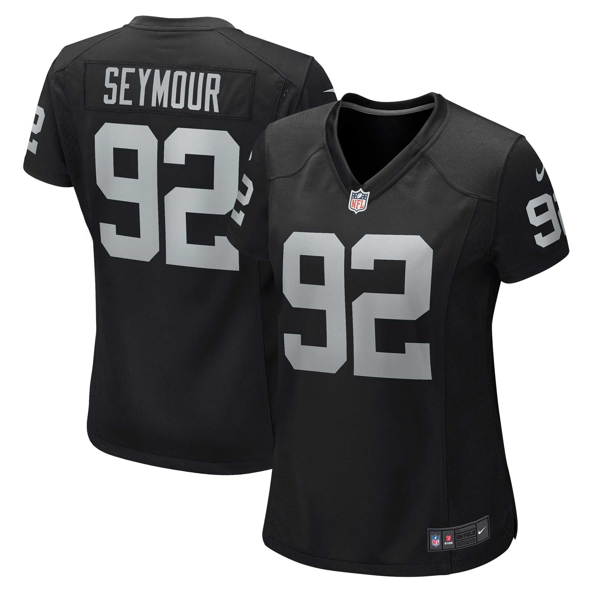 Richard Seymour Las Vegas Raiders Women's Retired Player Game Jersey - Black - myjerseyhub