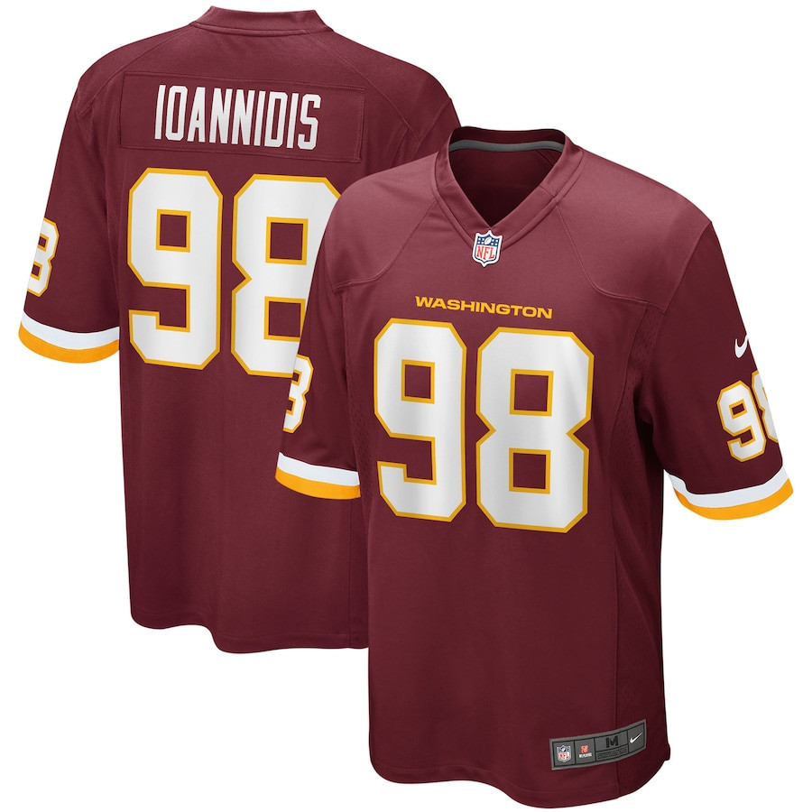 Matt Ioannidis 98 Washington Commanders Football Team Men Game Jersey - Burgundy - myjerseyhub