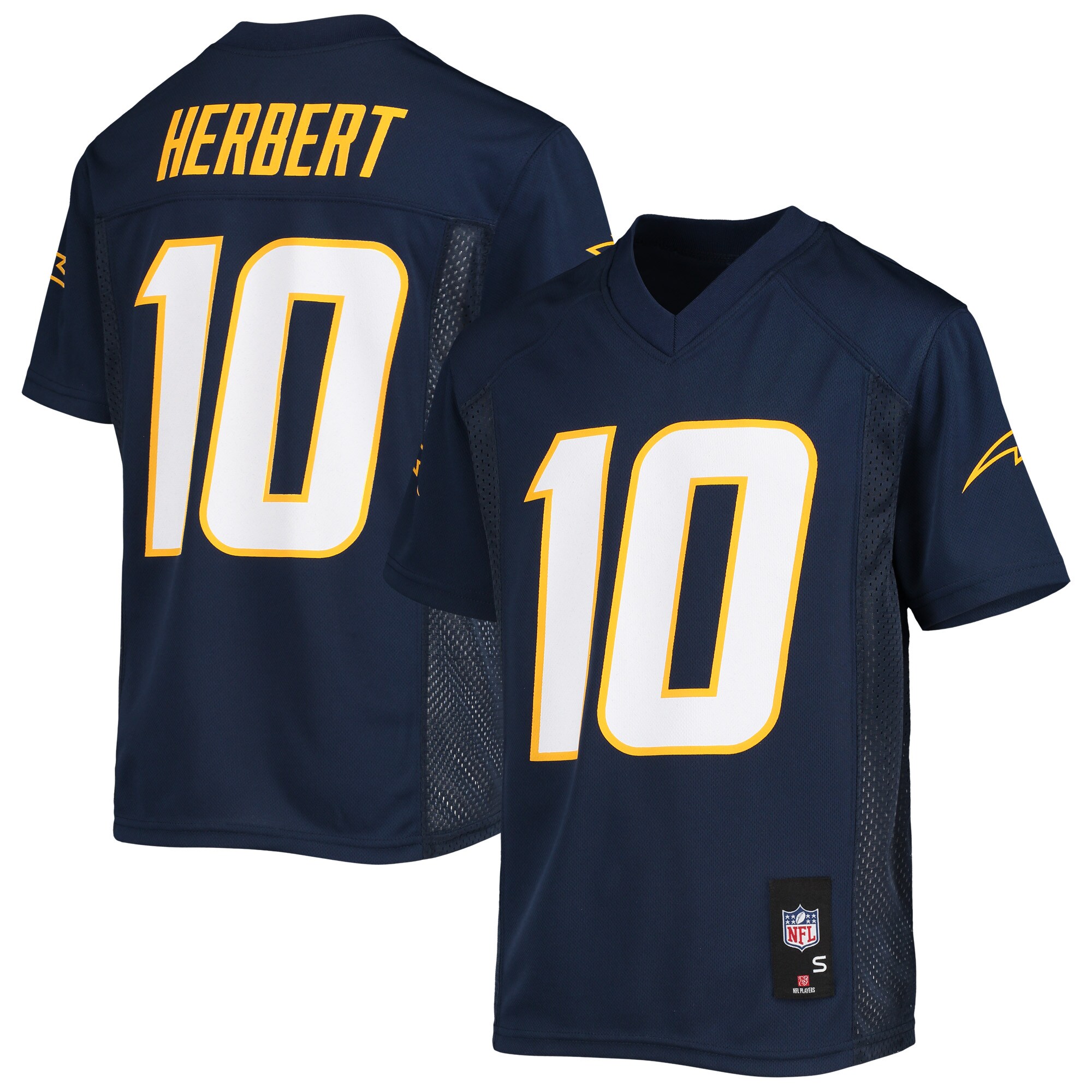 Justin Herbert Los Angeles Chargers Youth Replica Player Jersey - Navy - myjerseyhub