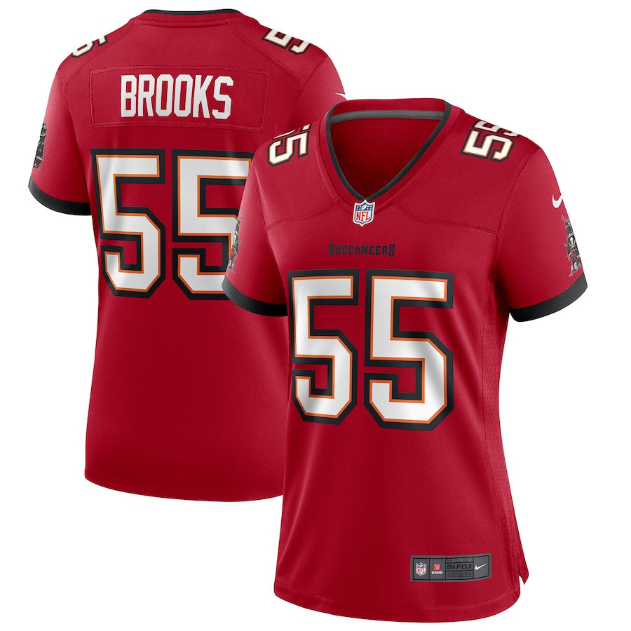 Derrick Brooks 55 Tampa Bay Buccaneers Women Game Retired Jersey - Red - myjerseyhub