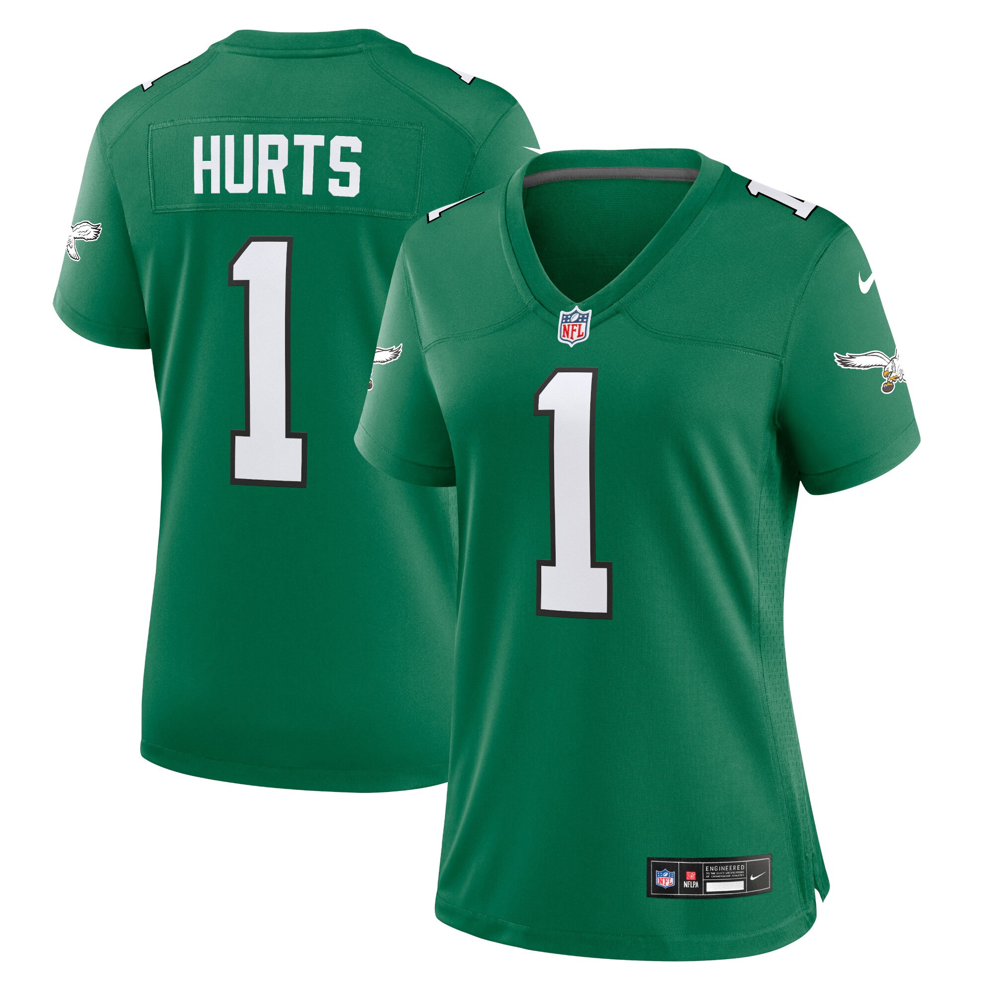 Jalen Hurts Philadelphia Eagles Women's Game Player Jersey - Kelly Green - myjerseyhub