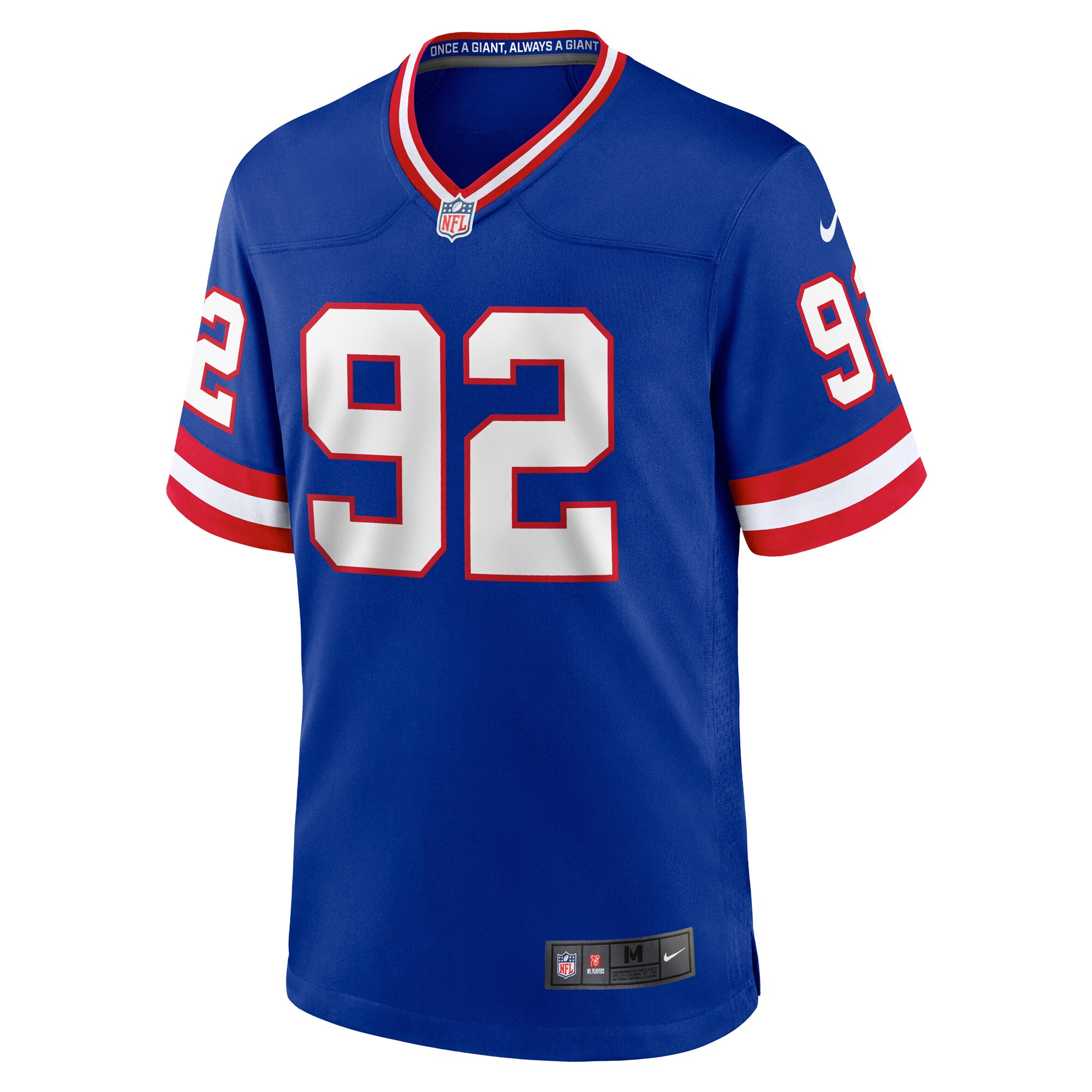Michael Strahan New York Giants Classic Retired Player Game Jersey - Royal - myjerseyhub
