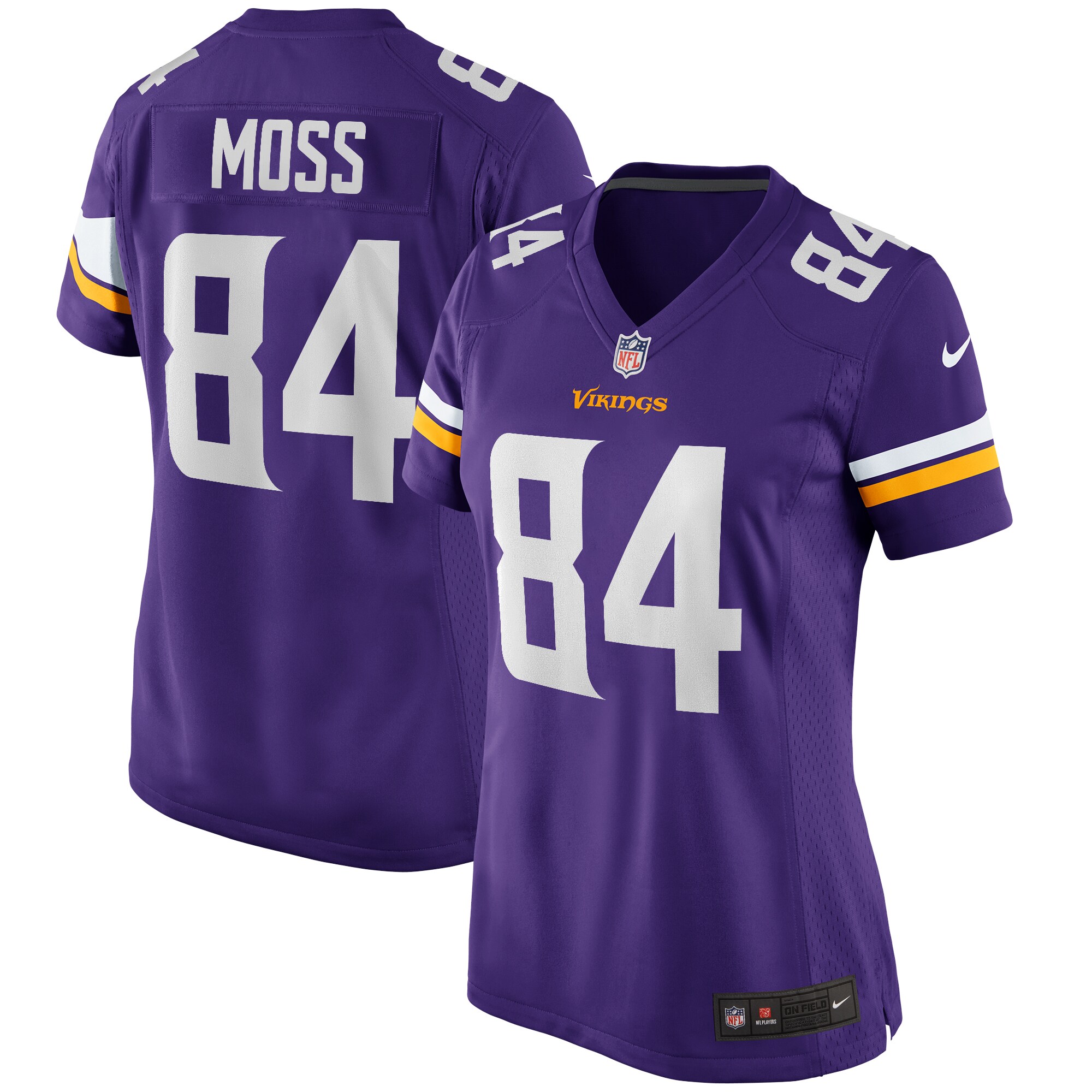 Randy Moss Minnesota Vikings Women's Game Retired Player Jersey - Purple - myjerseyhub