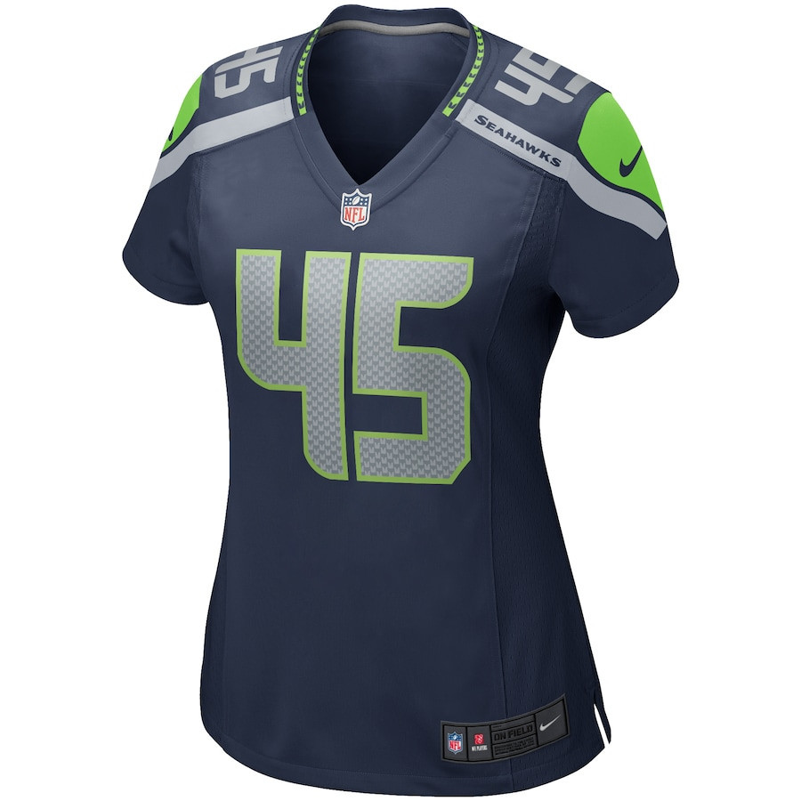 Kenny Easley 45 Seattle Seahawks Women Game Retired Jersey - College Navy - myjerseyhub