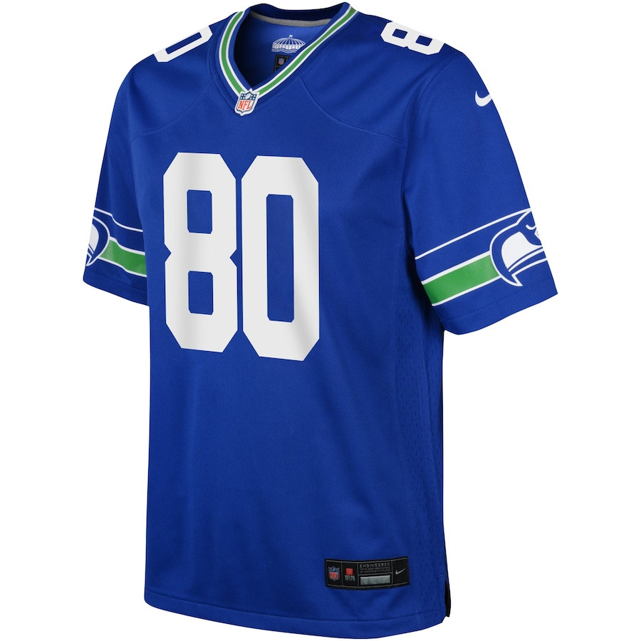 Steve Largent 80 Seattle Seahawks YOUTH Alternate Retired Game Jersey - Royal - myjerseyhub