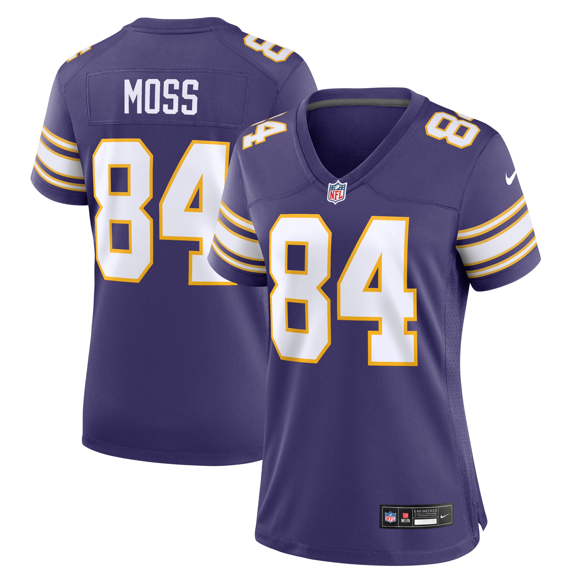 Randy Moss Minnesota Vikings Women's Classic Retired Player Game Jersey - Purple - myjerseyhub