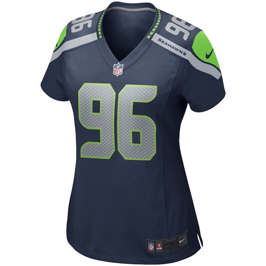 Cortez Kennedy 96 Seattle Seahawks Women Game Retired Jersey - College Navy - myjerseyhub