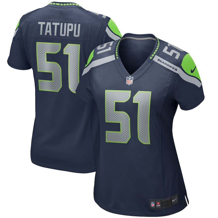Lofa Tatupu 51 Seattle Seahawks Women Game Retired Jersey - College Navy - myjerseyhub