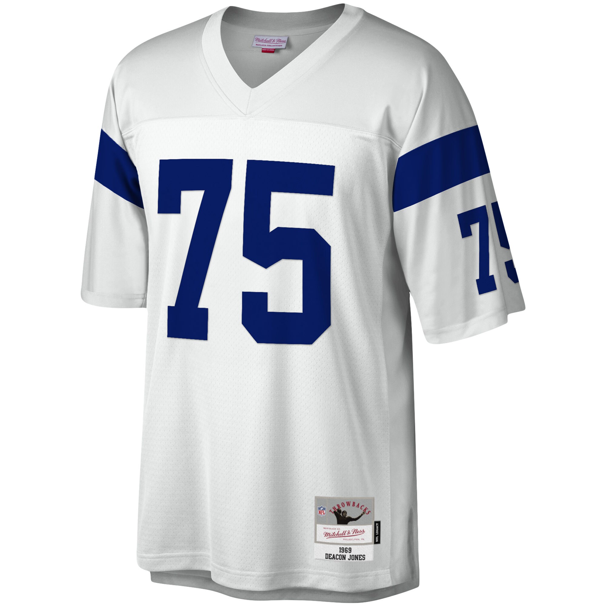 Deacon Jones Los Angeles Rams Mitchell & Ness Legacy Replica Jersey - White - myjerseyhub