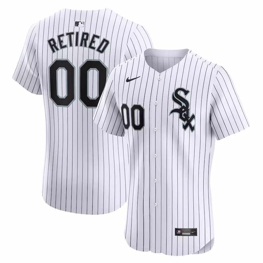 Men's Chicago White Sox Nike White Home Elite Pick-A-Player Retired Roster Jersey - myjerseyhub