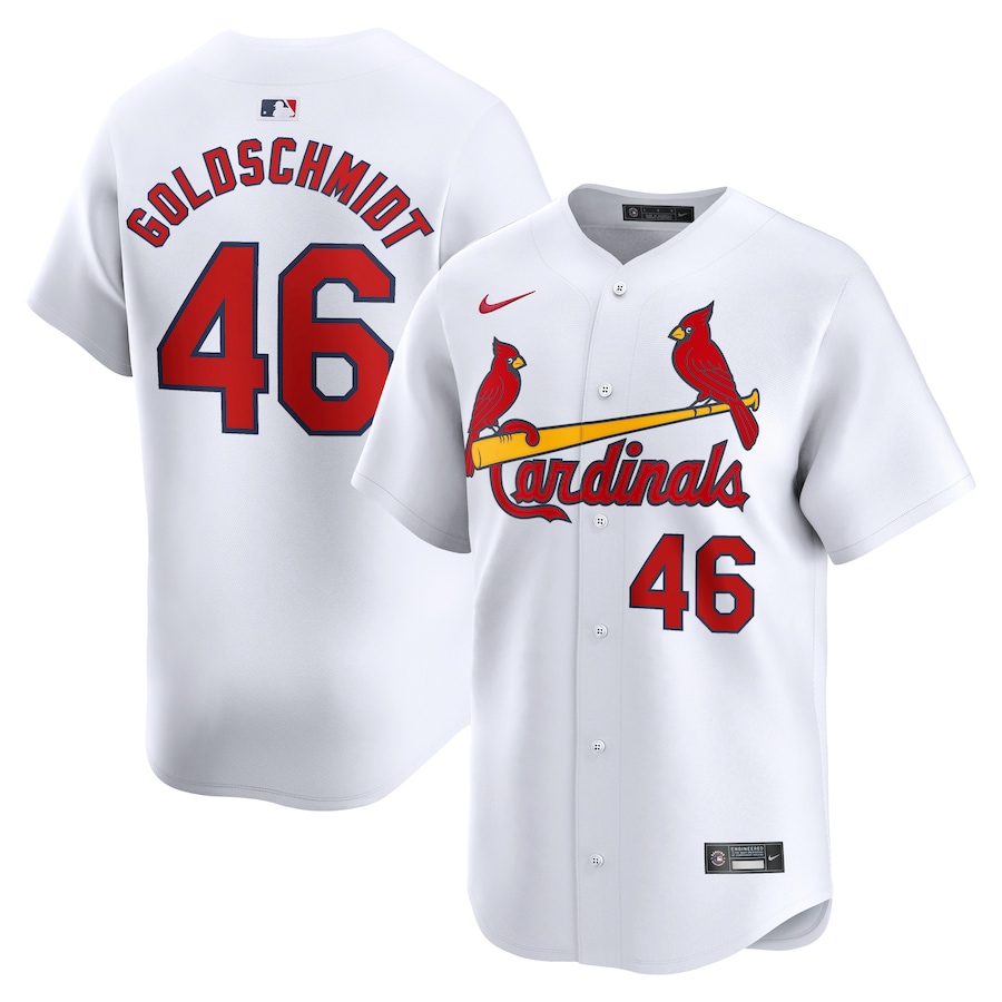 Men's St. Louis Cardinals Paul Goldschmidt Nike White Home Limited Player Jersey - myjerseyhub